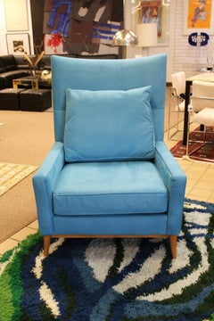 Mid-Century Modern Paul McCobb #314 Highback Armchair and Ottoman