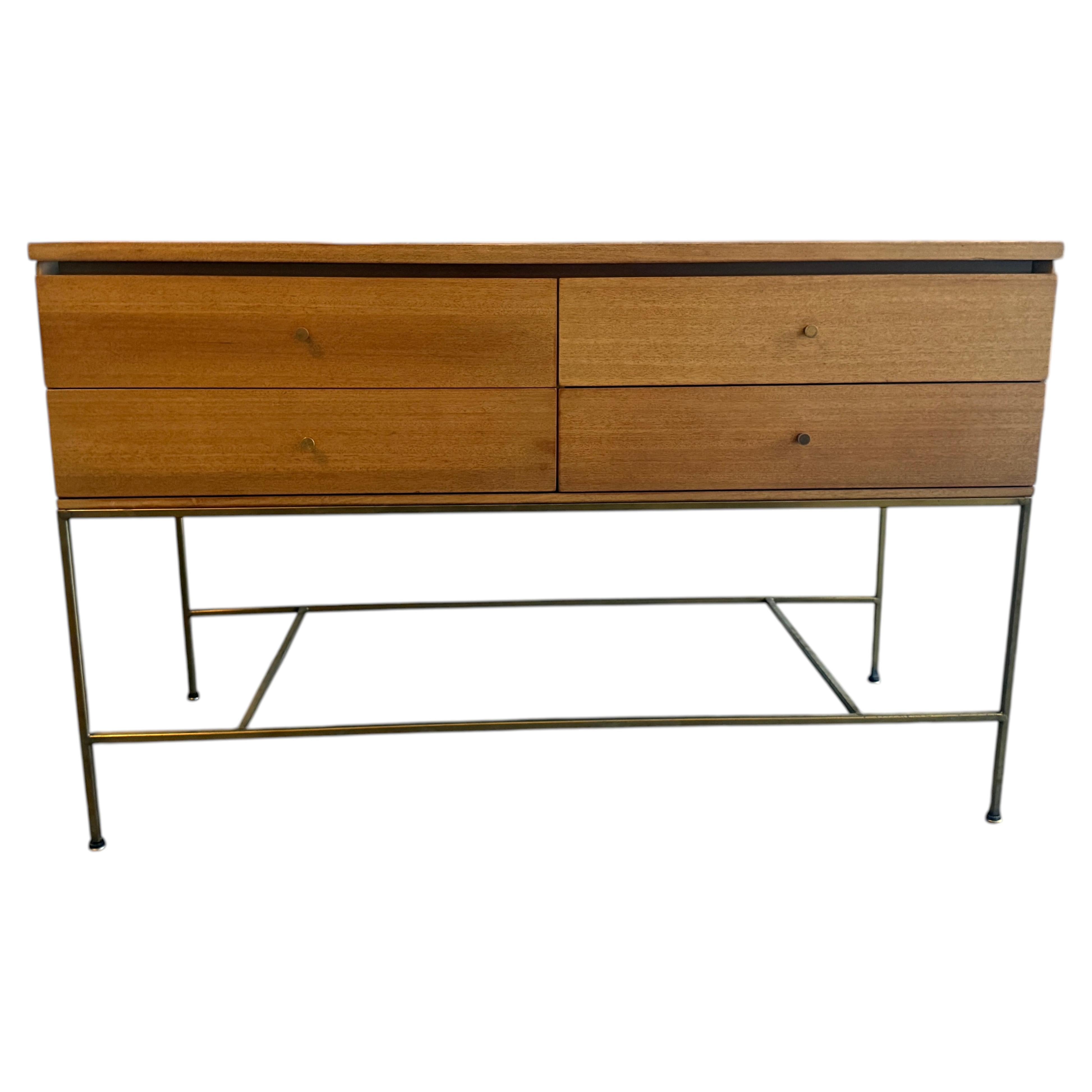Mid Century Modern Paul McCobb 4 drawer Server Brass base for Calvin Group