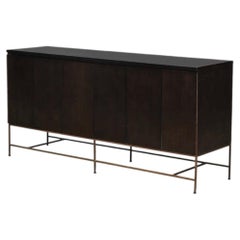 Crédence moderne du milieu du siècle Paul McCobb avec base en laiton pour Calvin Group