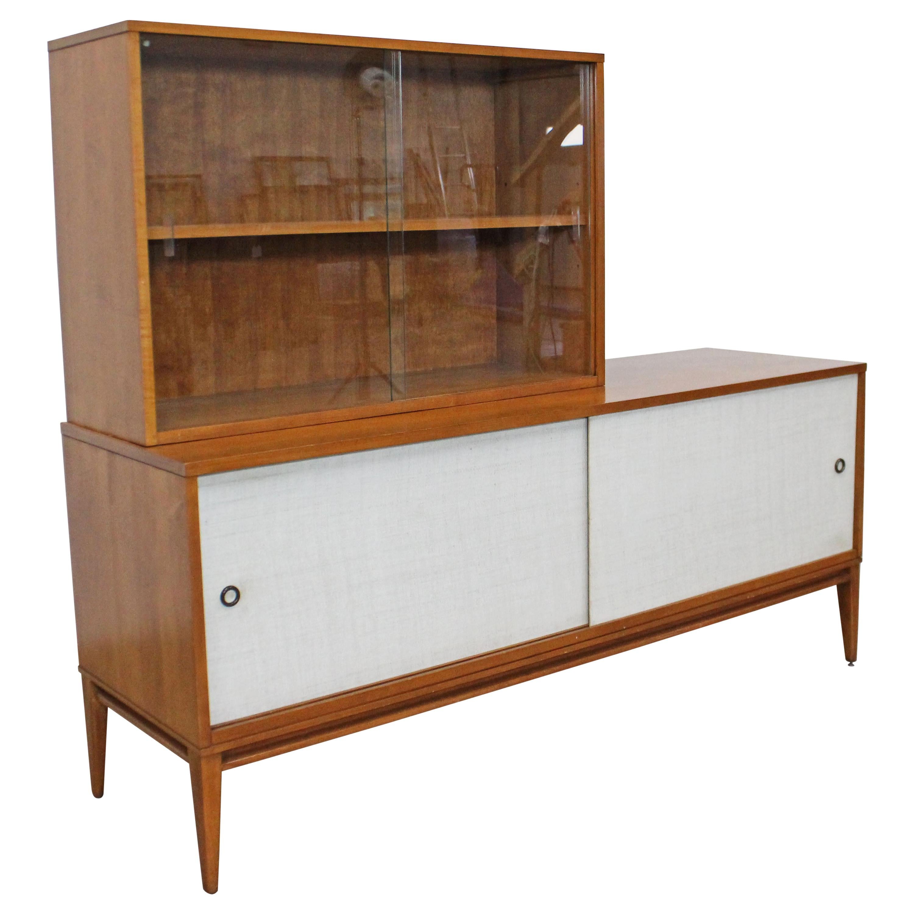 Mid-Century Modern Paul McCobb for Planner Group 2-Piece Credenza China Cabinet