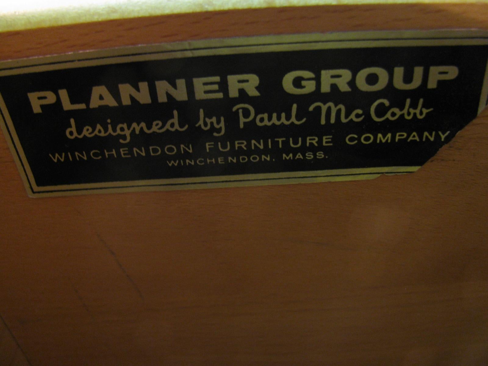 Brass Mid-Century Modern Paul McCobb Planner Group 4-Drawer Dresser