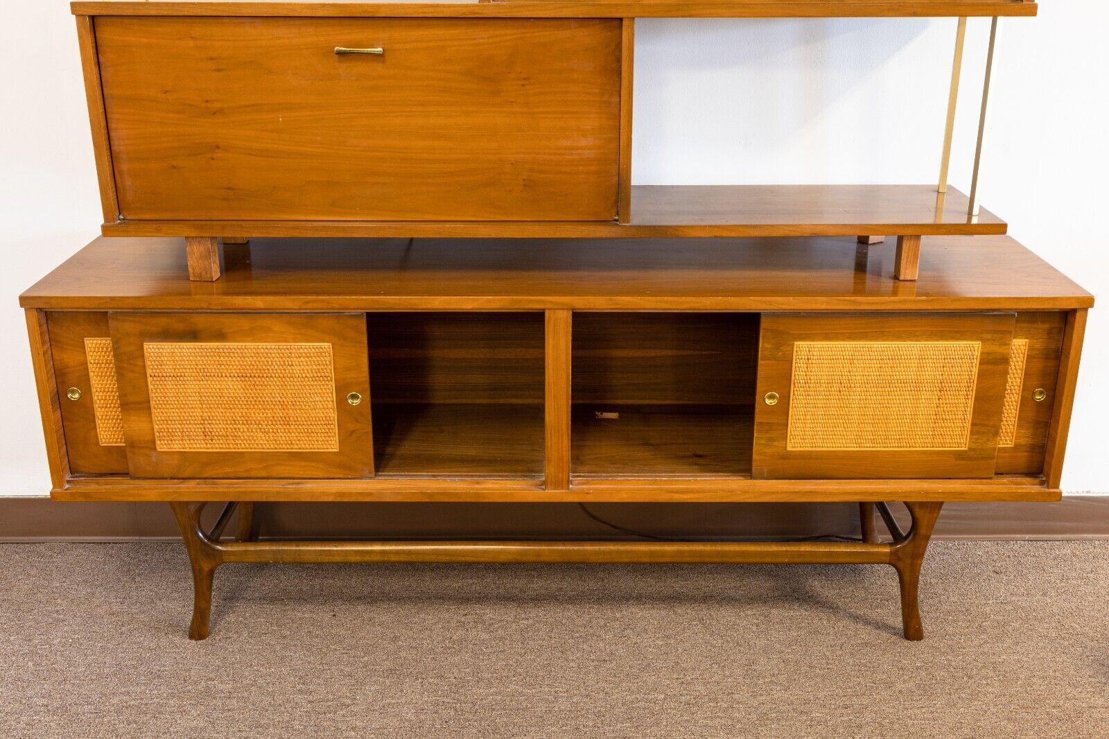 Mid-Century Modern Paul McCobb Style 2 Piece Wall Unit by James Philips 1