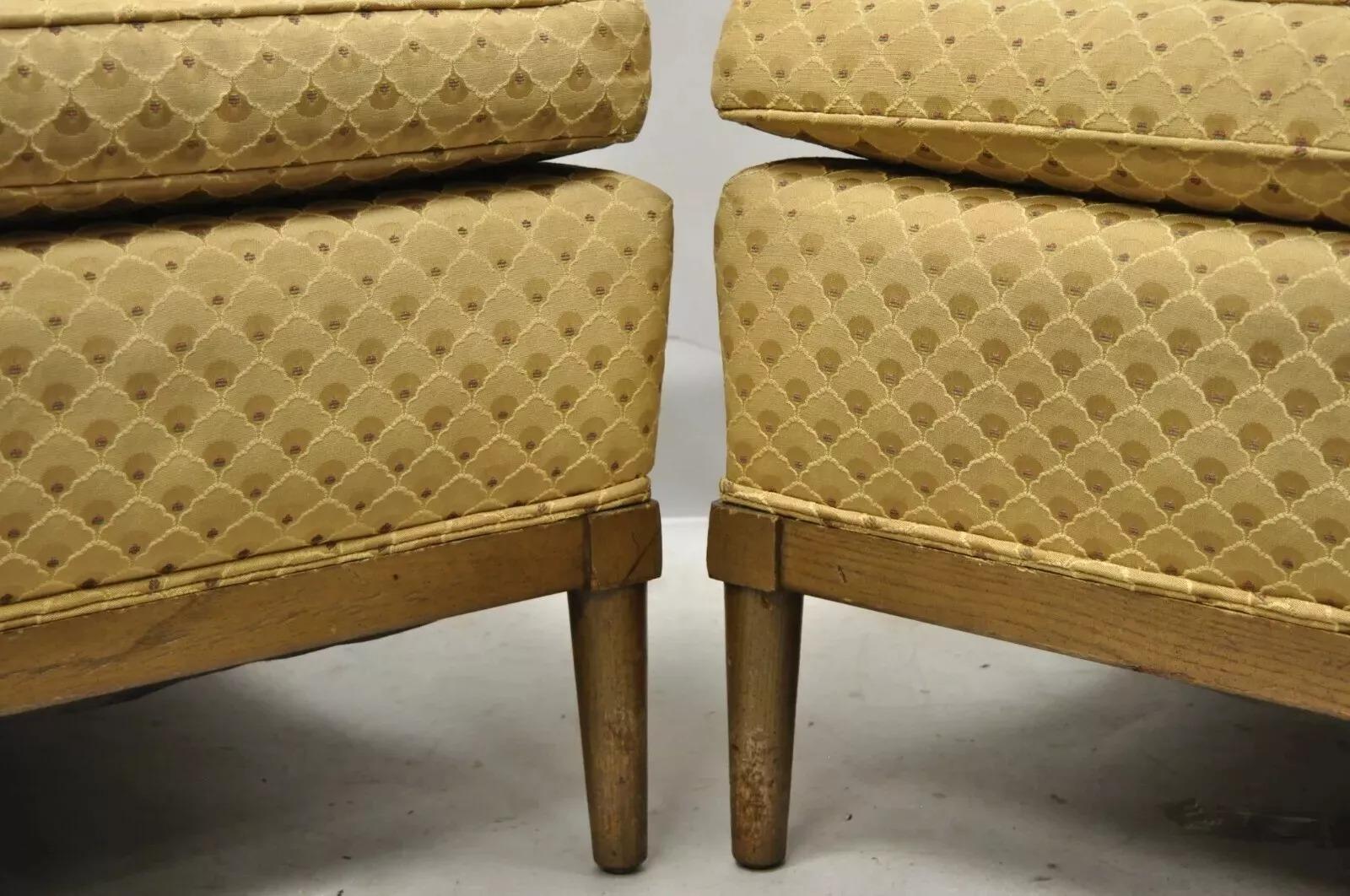 Noyer Paire de chaises longues à dossier en tonneau de style The Moderns McCobb en vente