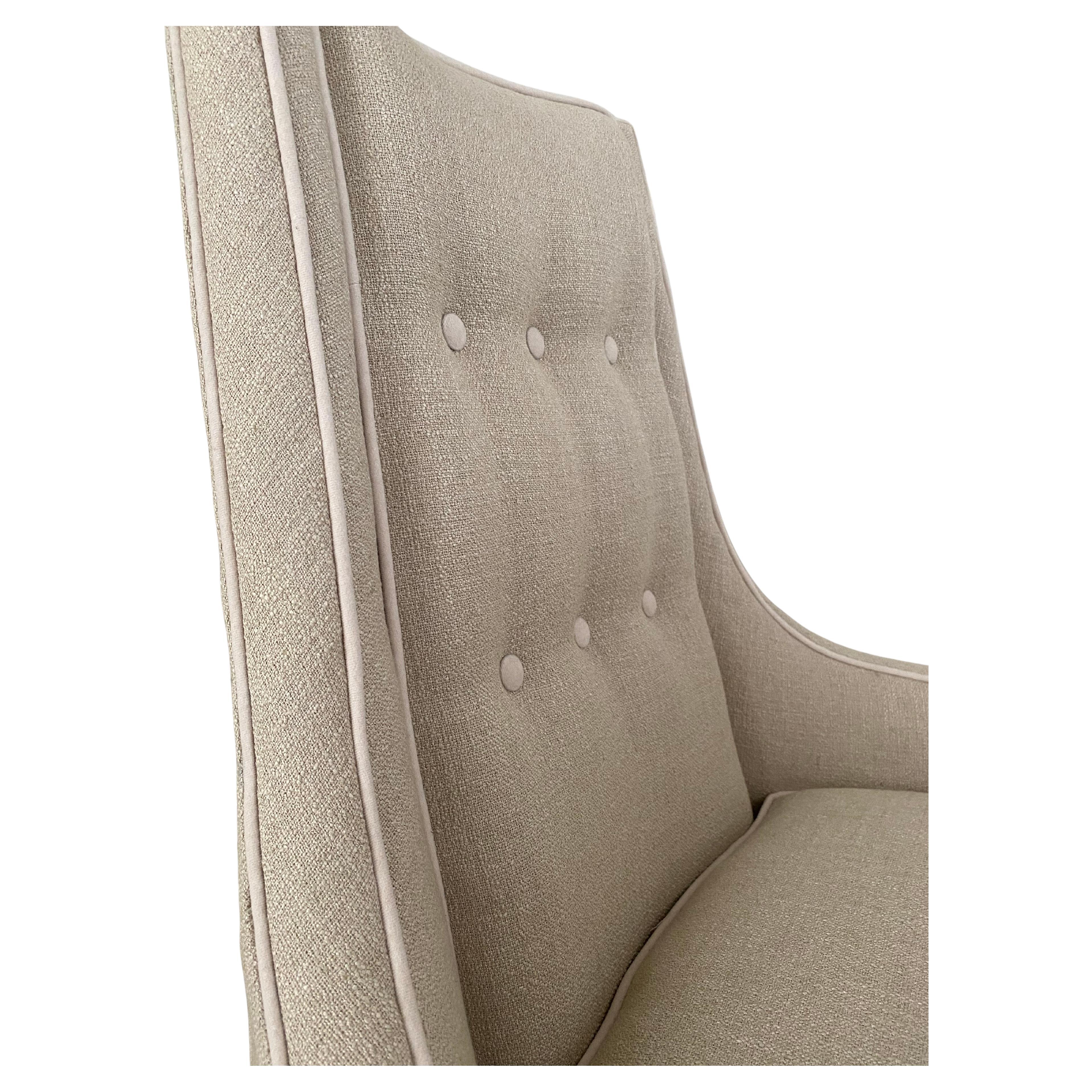 Mid-Century Modern Paul McCobb Style High Back Lounge Club Chairs, Pair en vente 3