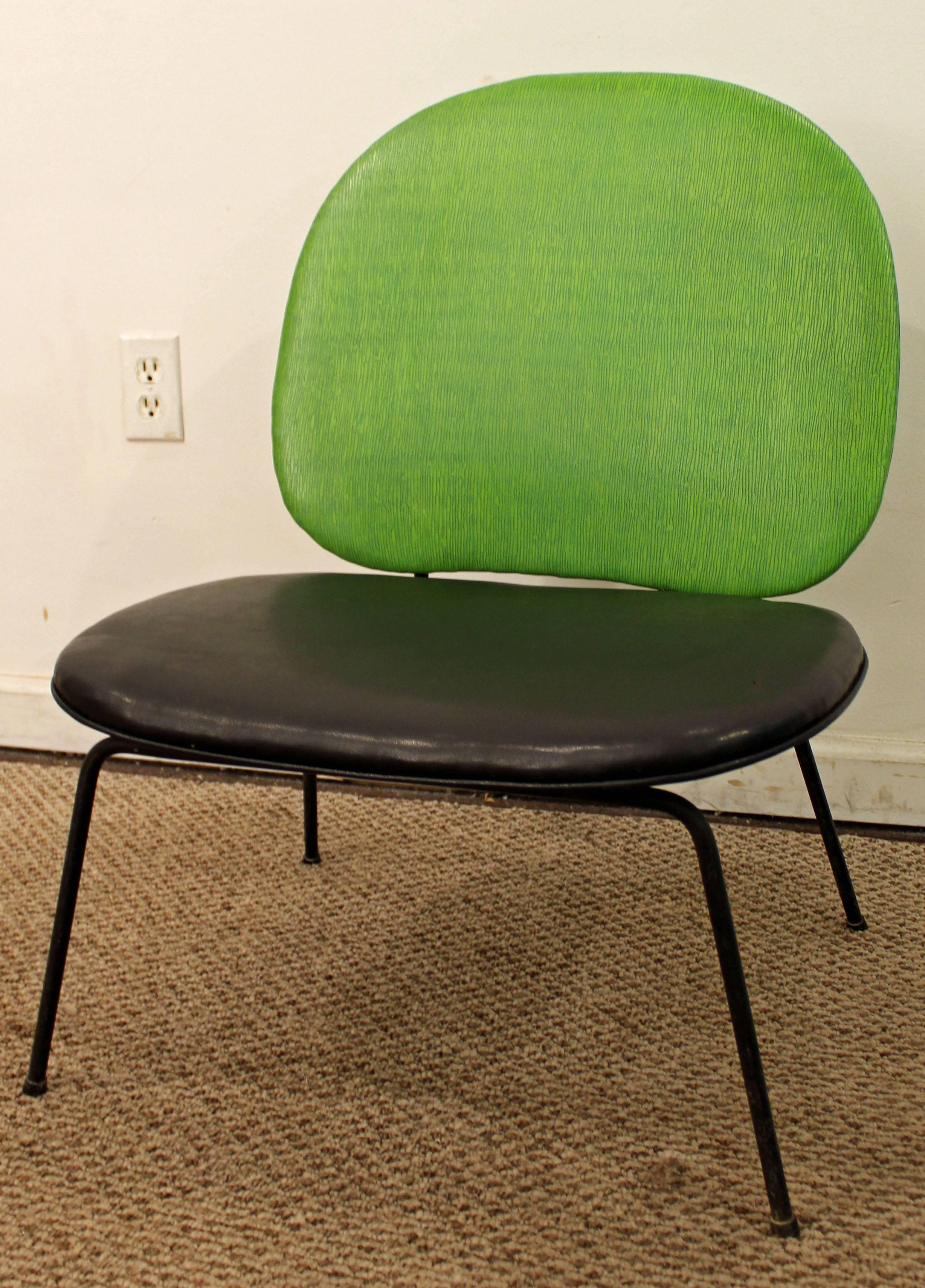 Mid-Century moderno Sedia in filo metallico verde lime in stile Paul McCobb moderno del metà secolo in vendita