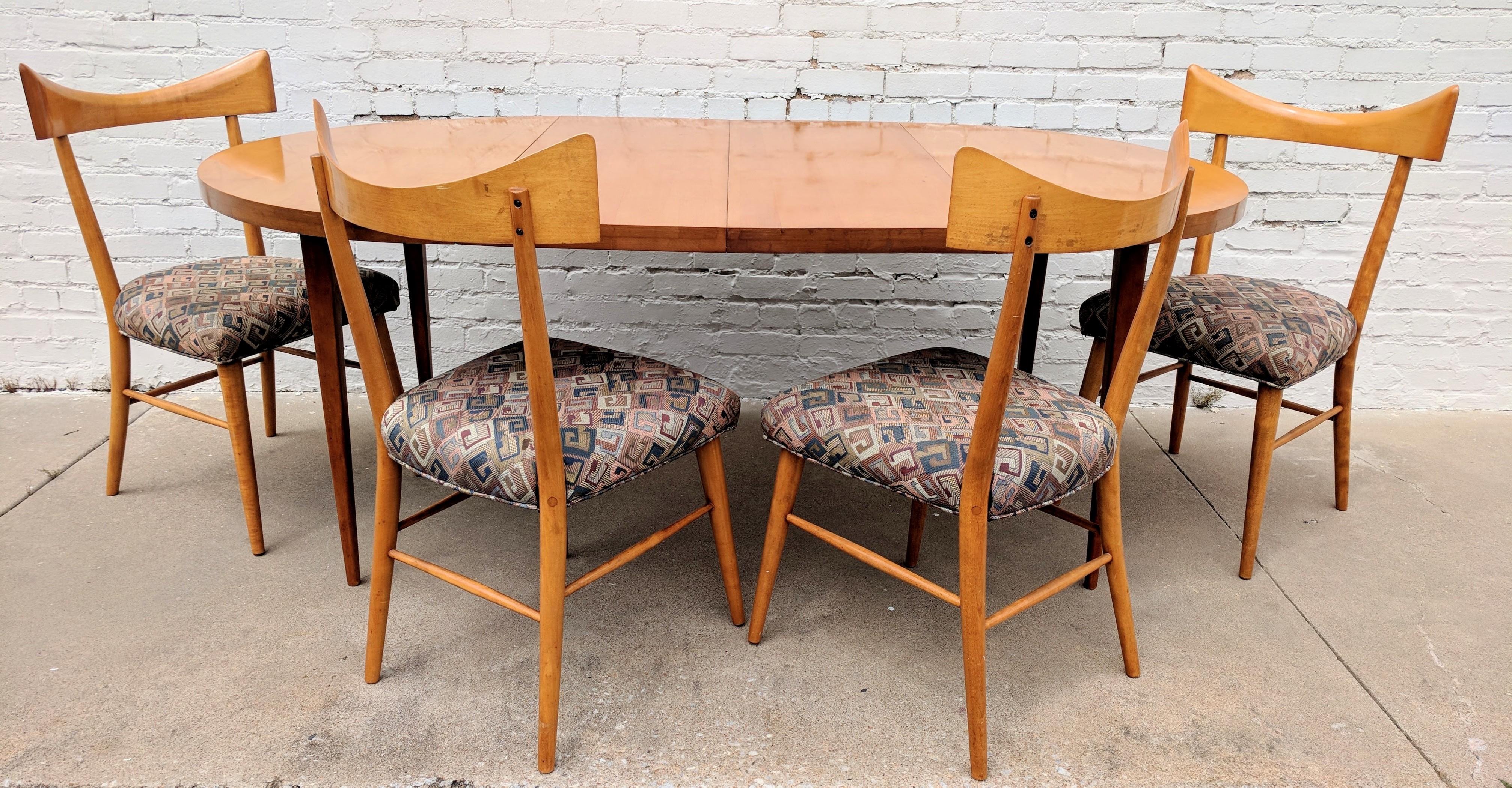 Mid Century Modern Paul McCobb Table and Bowtie Chairs For Sale 5