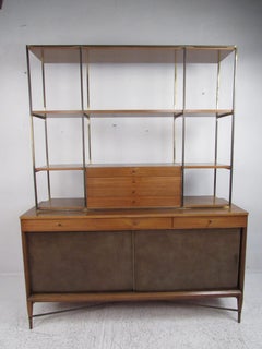 Paul McCobb Zweiteiliger Hutch aus der Jahrhundertmitte