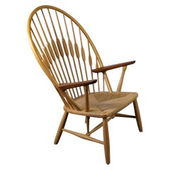 Silla pavo real de Hans J. Wegner para Johannes Hansen, c1990s