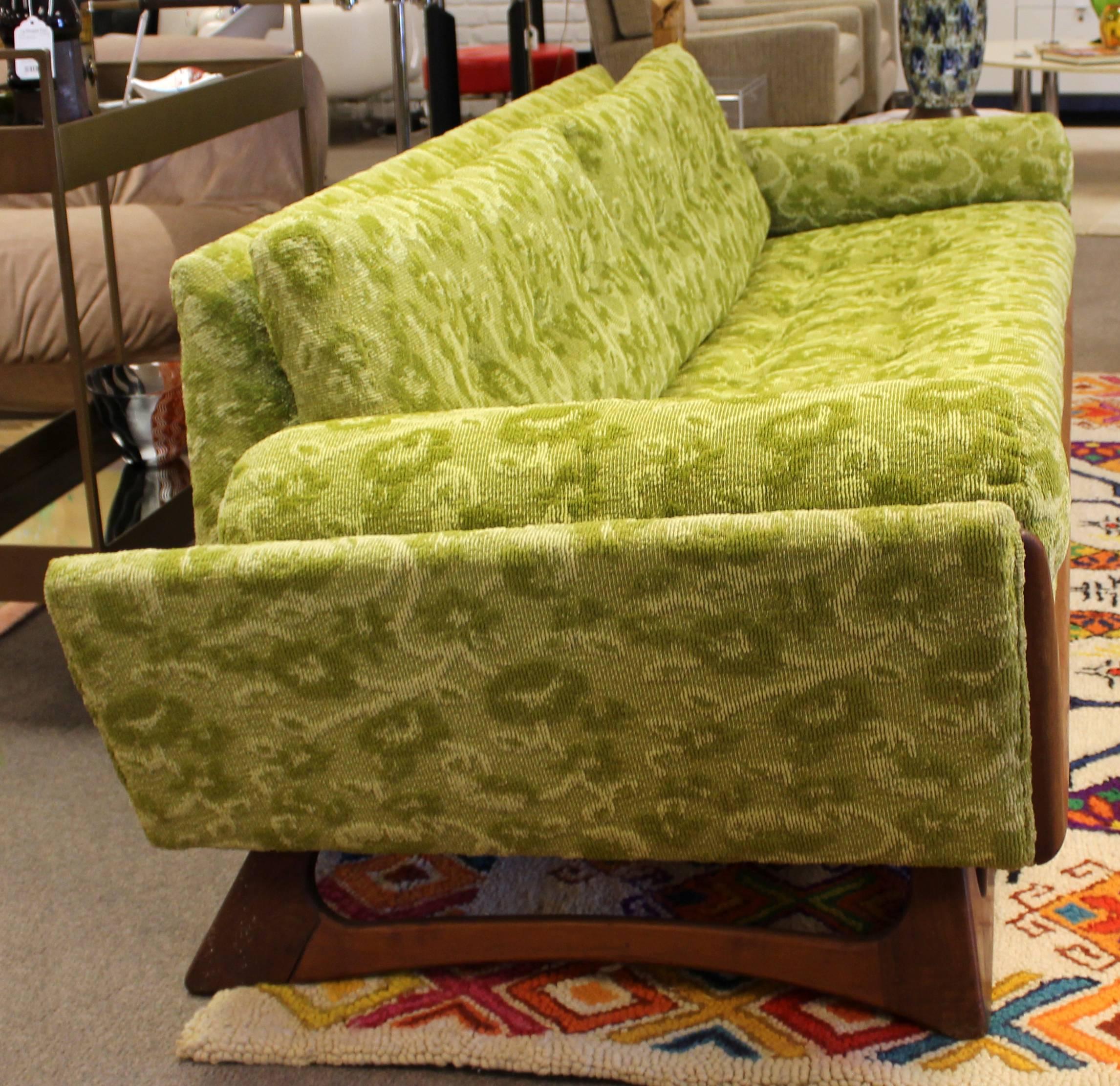 Mid-20th Century Mid-Century Modern Pearsall for Craft Assoc. Green Gondola Sofa Chair Set, 1960s