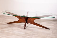 Mid-Century Modern Pearsall Jacks Oval Coffee Table