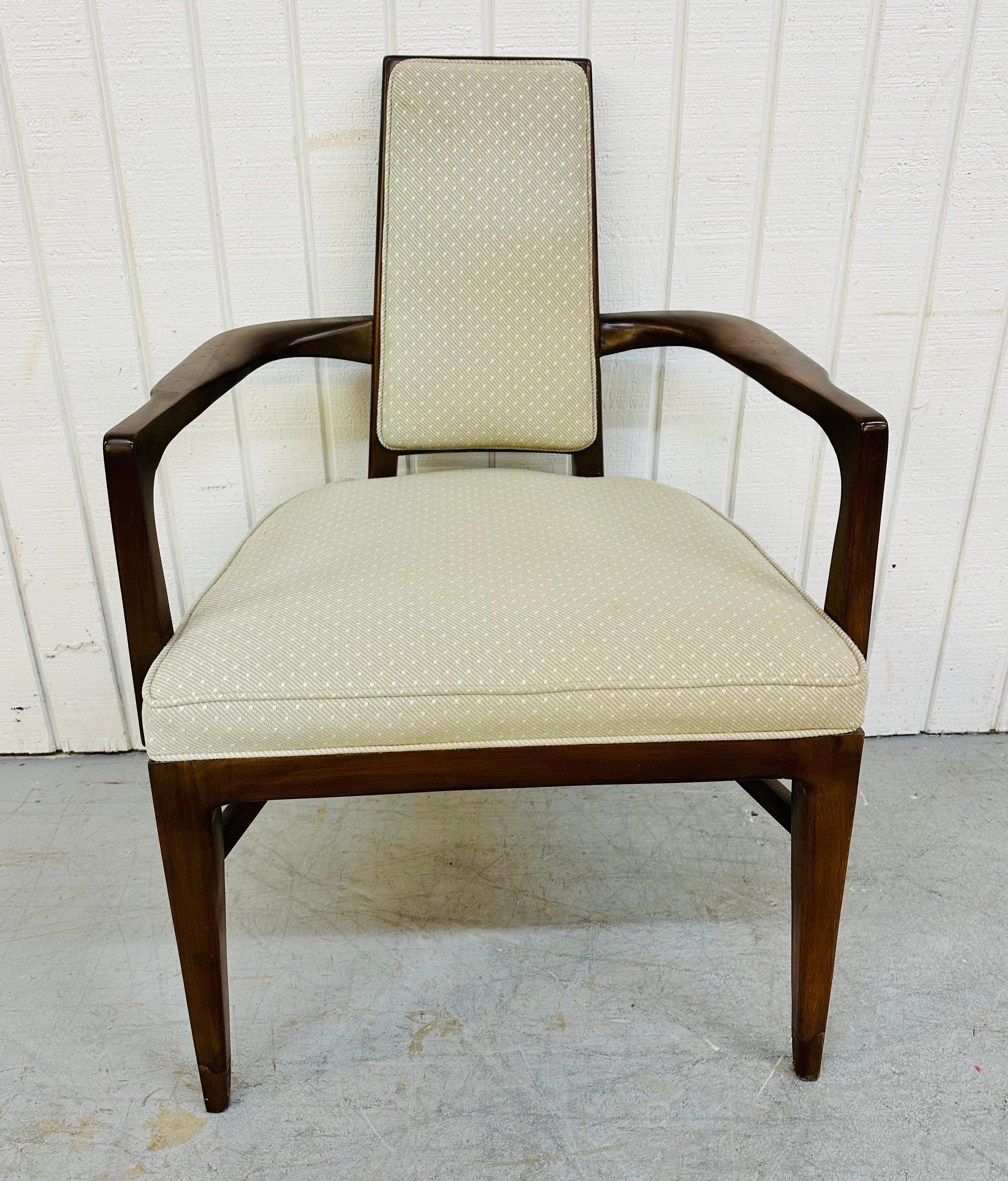 Mid-Century Modern Pearsall Style Walnut Dining Chairs, Set of 6 In Good Condition In Clarksboro, NJ