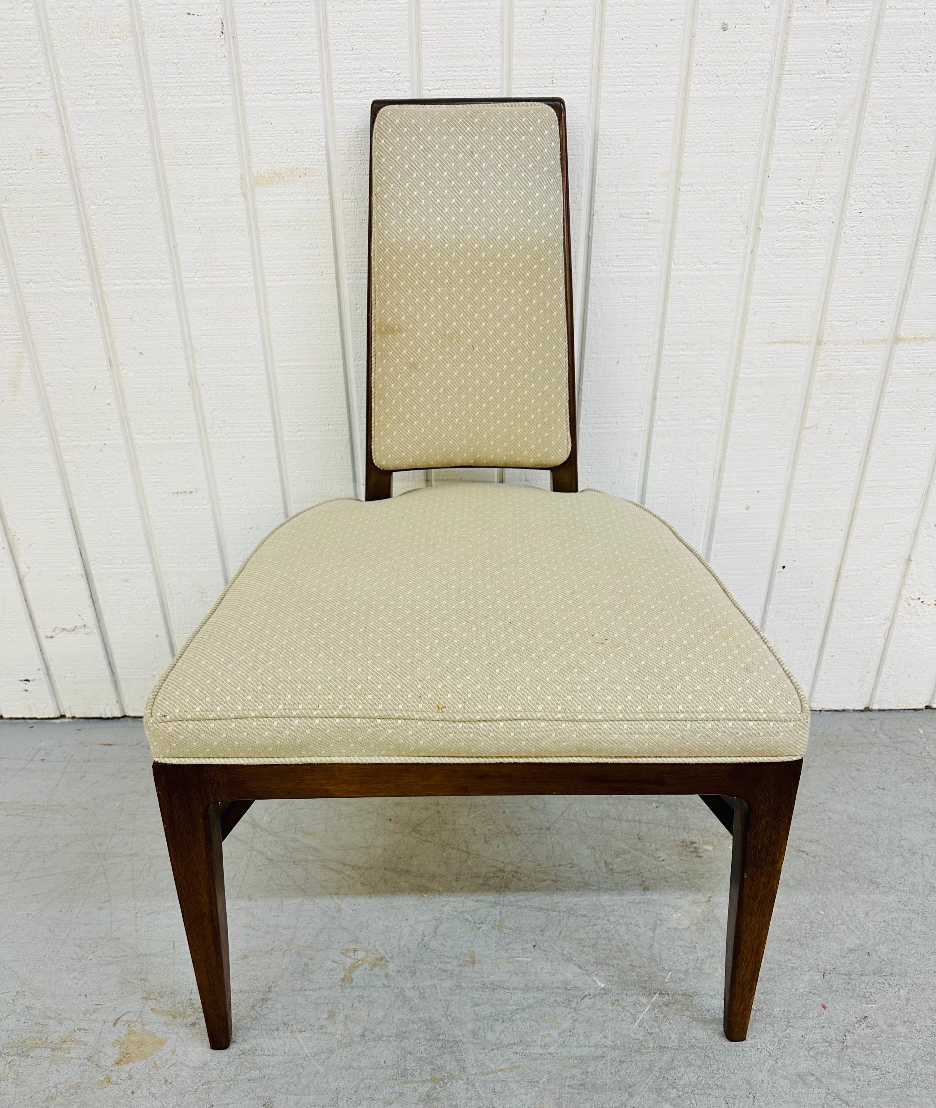 Mid-Century Modern Pearsall Style Walnut Dining Chairs, Set of 6 1