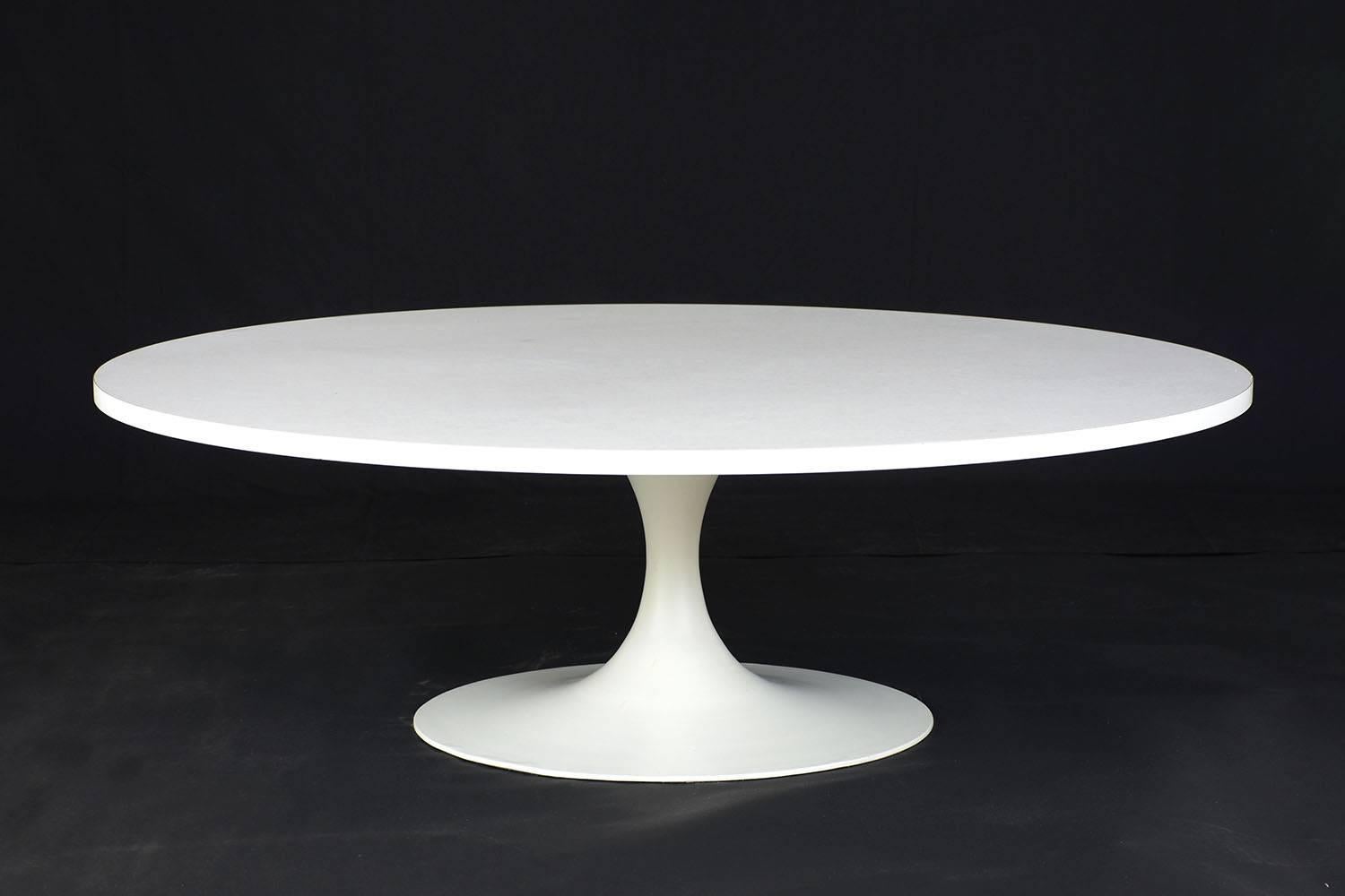 mid century modern pedestal table