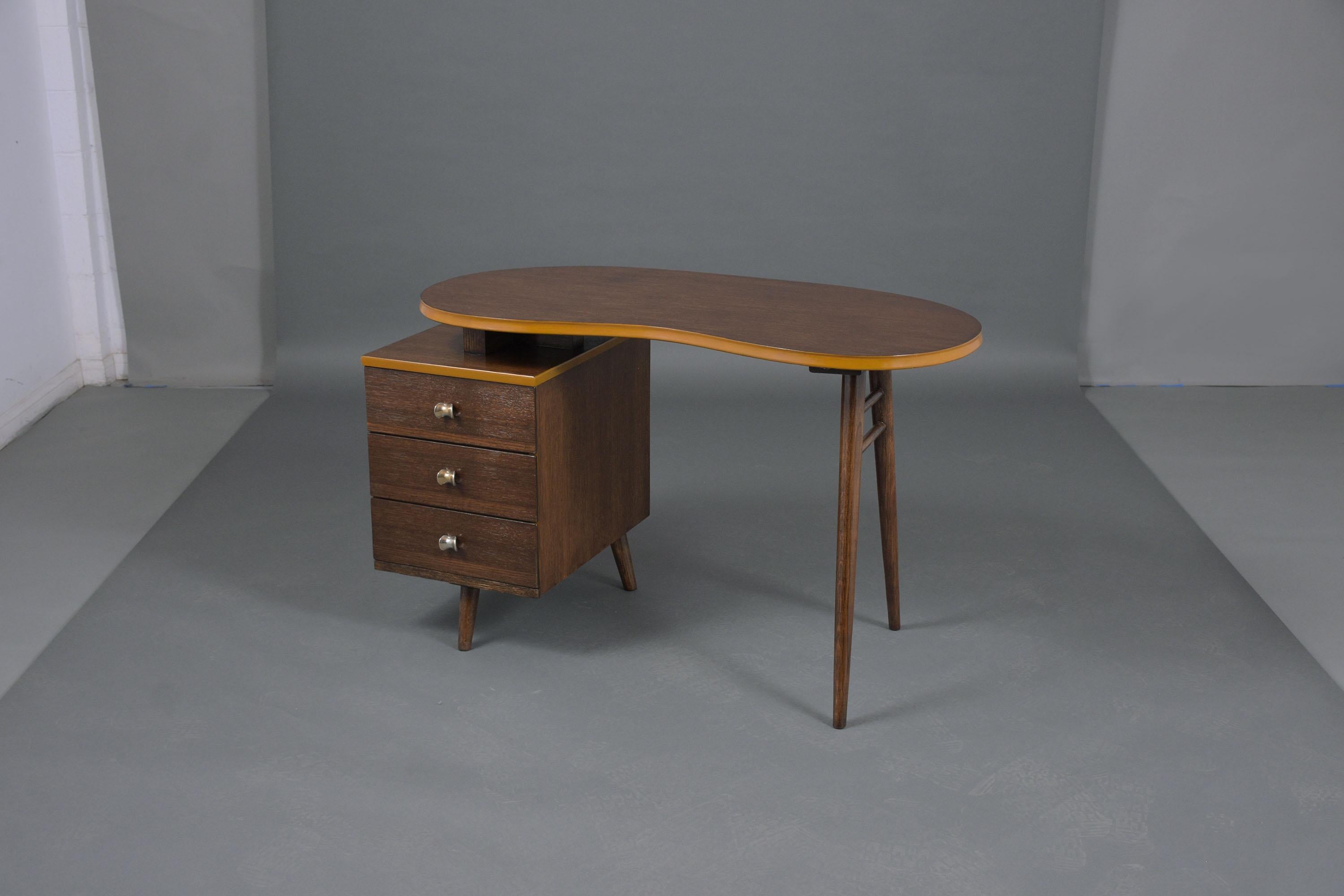 Mid-Century Modern Pedestal Desk 5