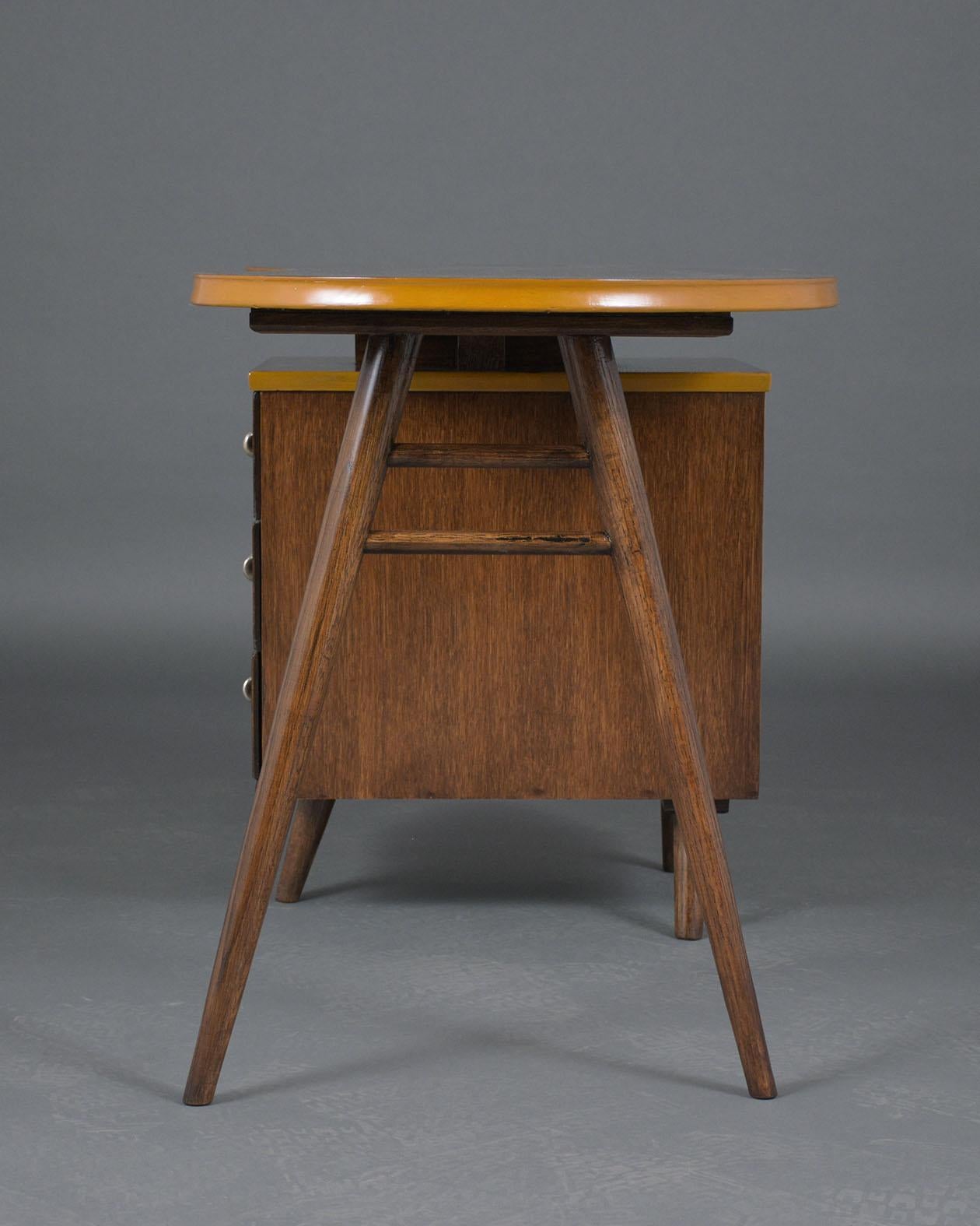 Mid-Century Modern Pedestal Desk 8