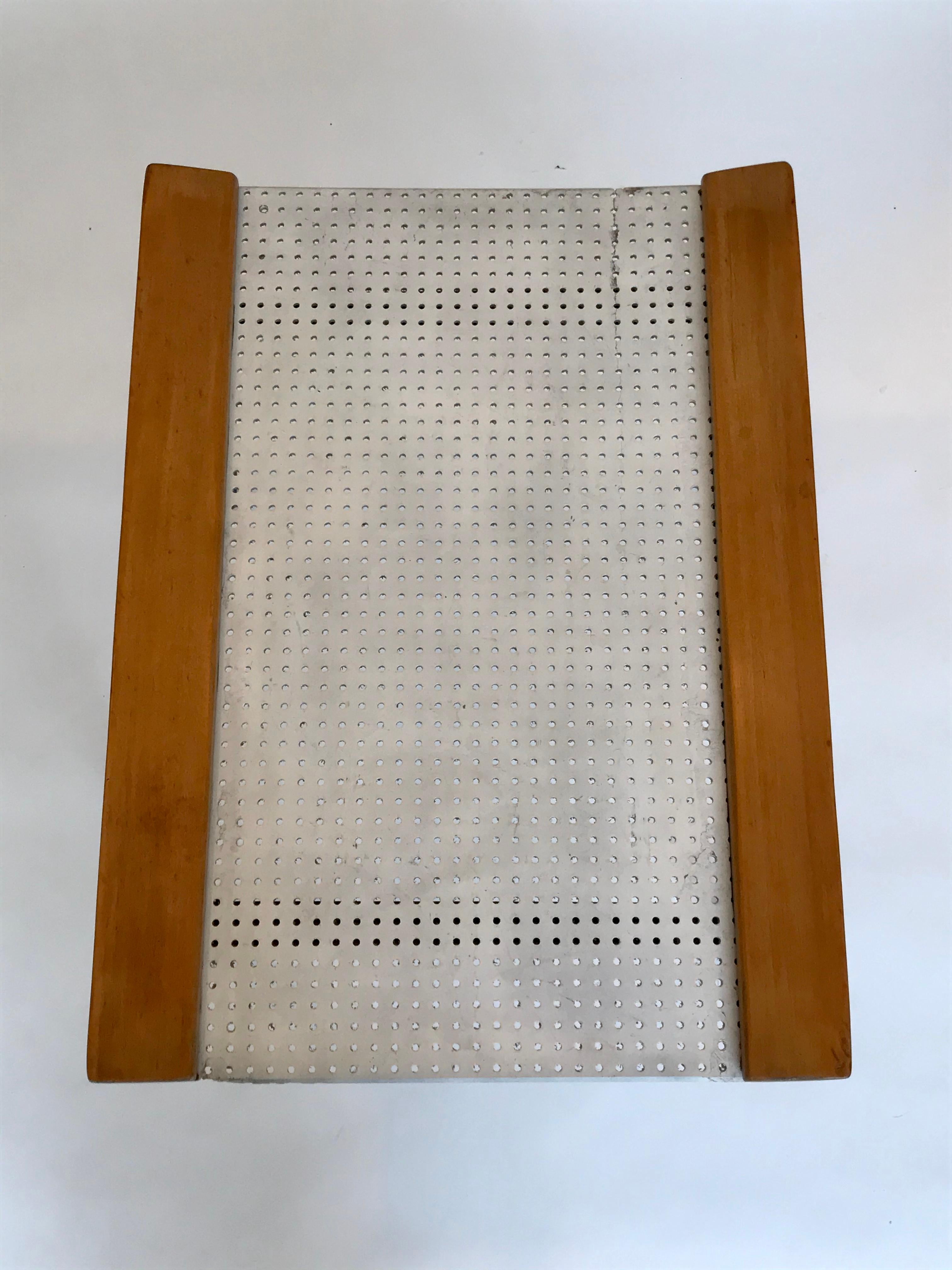 Vintage Modern Pegboard + Iron Occasional Table  5