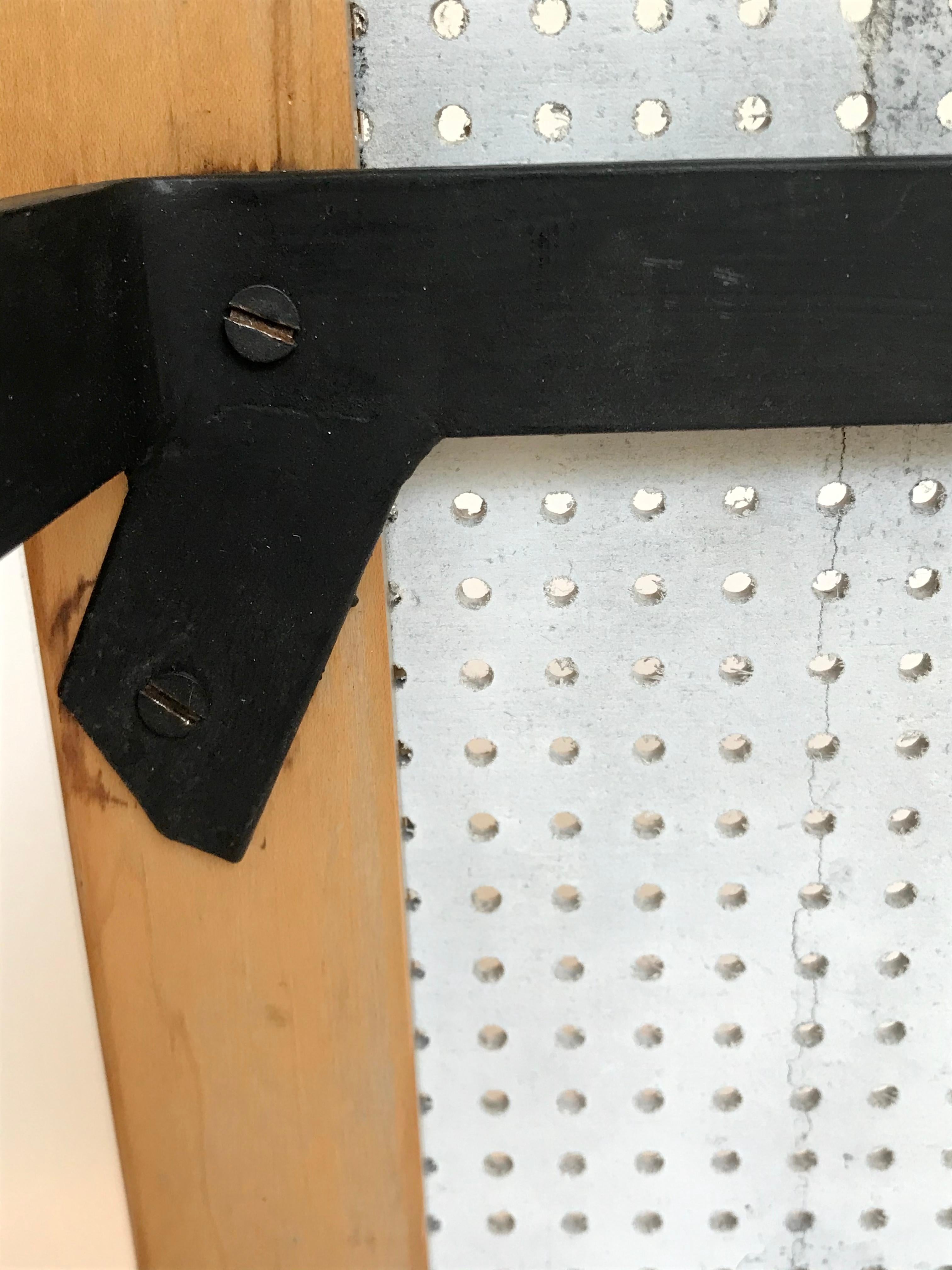 Vintage Modern Pegboard + Iron Occasional Table  2
