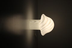 Mid-Century Modern Peill & Putzler Glass Mushroom Table Light Made in Germany