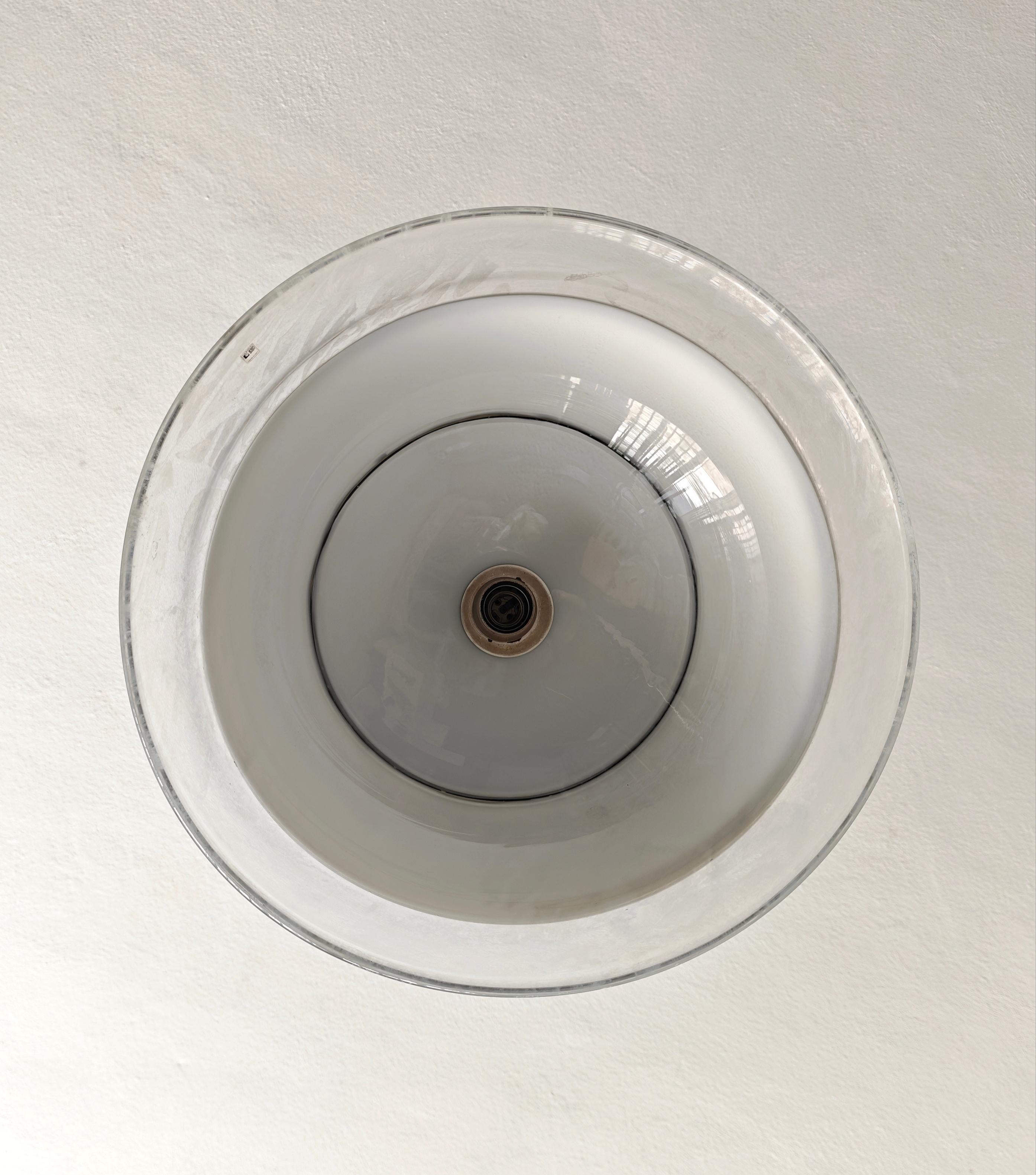 Mid-Century Modern Pendant Chandelier Murano Glass F.lli Toso Italy 1970s For Sale 1