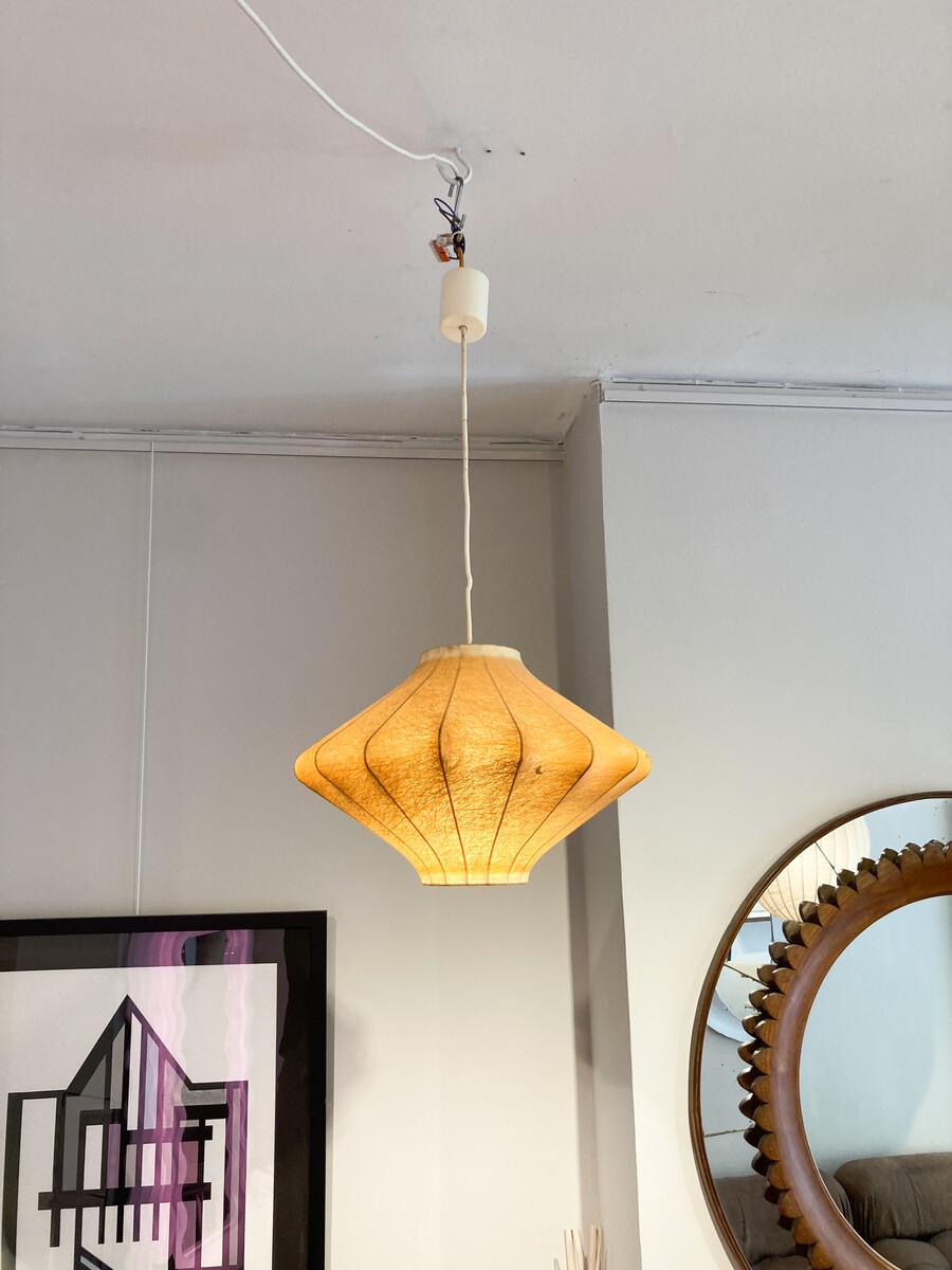 Italian Mid-Century Modern Pendant Lamp by Achille Castiglioni, Italy, 1960s For Sale