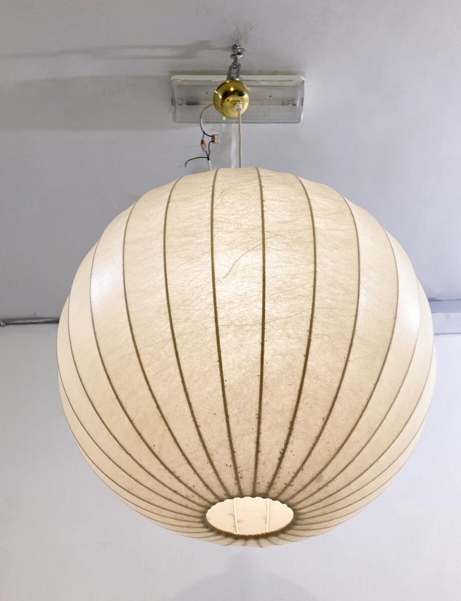 Resin Mid-Century Modern Pendant Lamp by Achille Castiglioni , Italy, 1960s For Sale