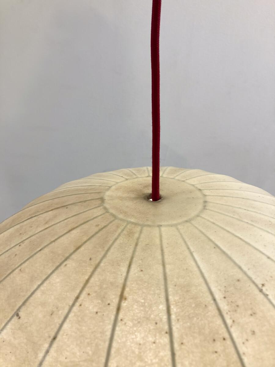 Moderne Pendelleuchte der Jahrhundertmitte von Achille Castiglioni , Italien, 1960er Jahre (Harz) im Angebot