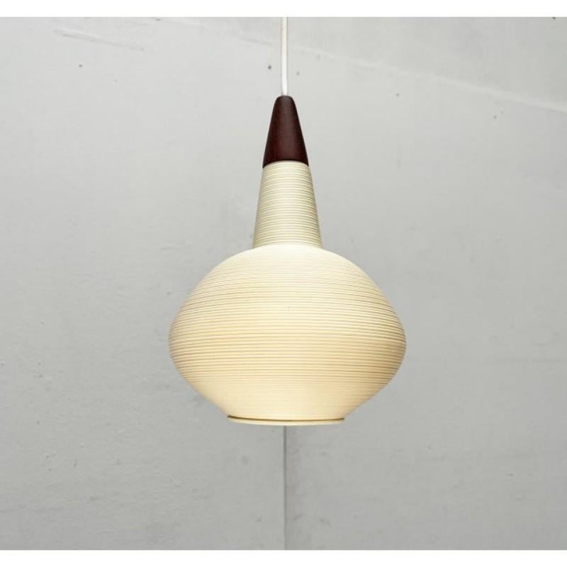 Mid-Century Modern Pendant Lamp by Yasha Heifetz for Rotaflex Heifetz, 1960s In Good Condition For Sale In Hamburg, DE