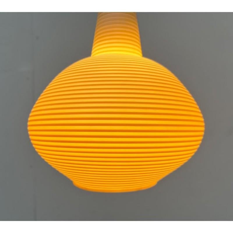 Plastic Mid-Century Modern Pendant Lamp by Yasha Heifetz for Rotaflex Heifetz, 1960s For Sale
