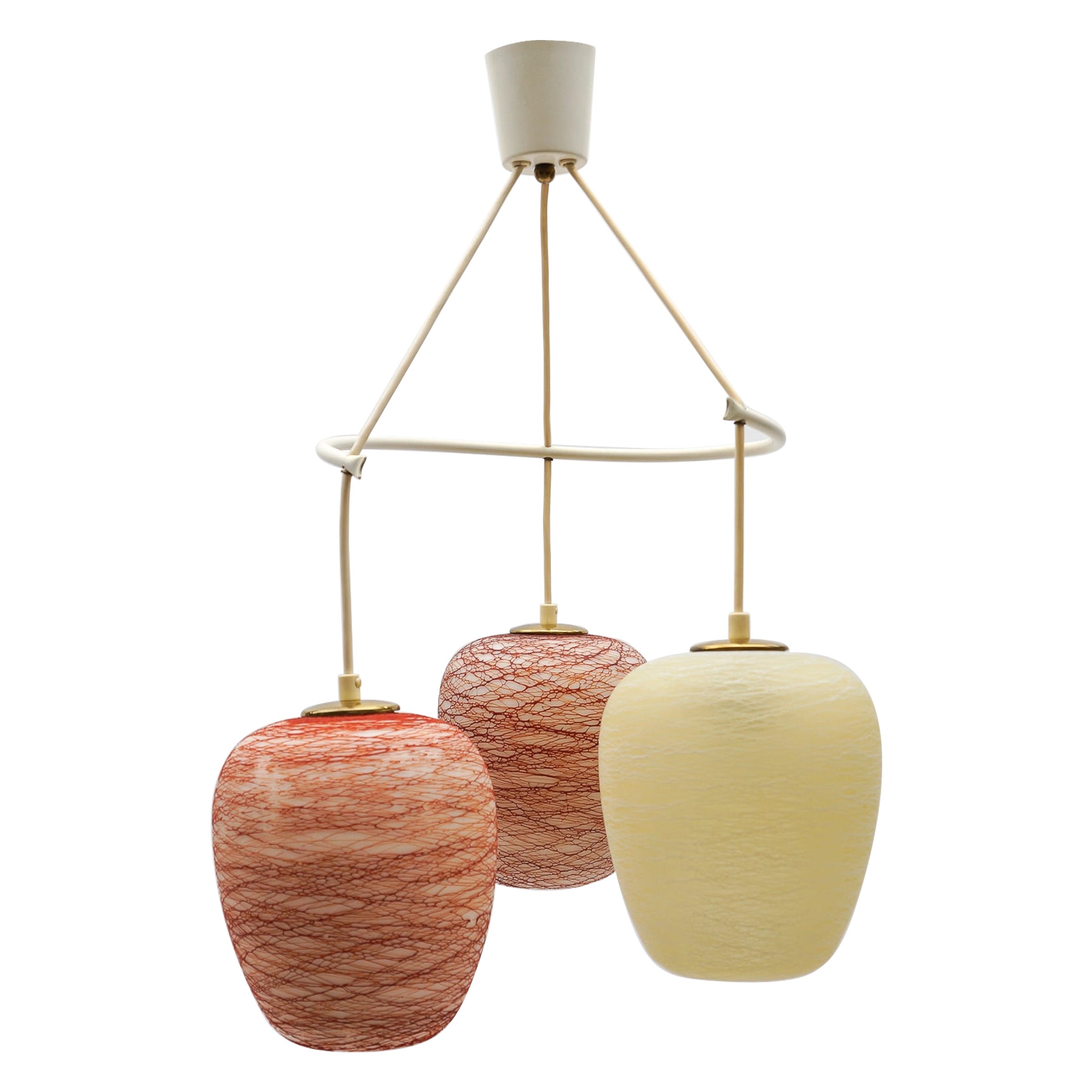 Lampe suspendue The Moderns en verre et métal, années 1950