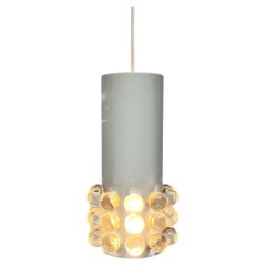 Lampe suspendue moderne du milieu du siècle avec des perles en acrylique, 1960s