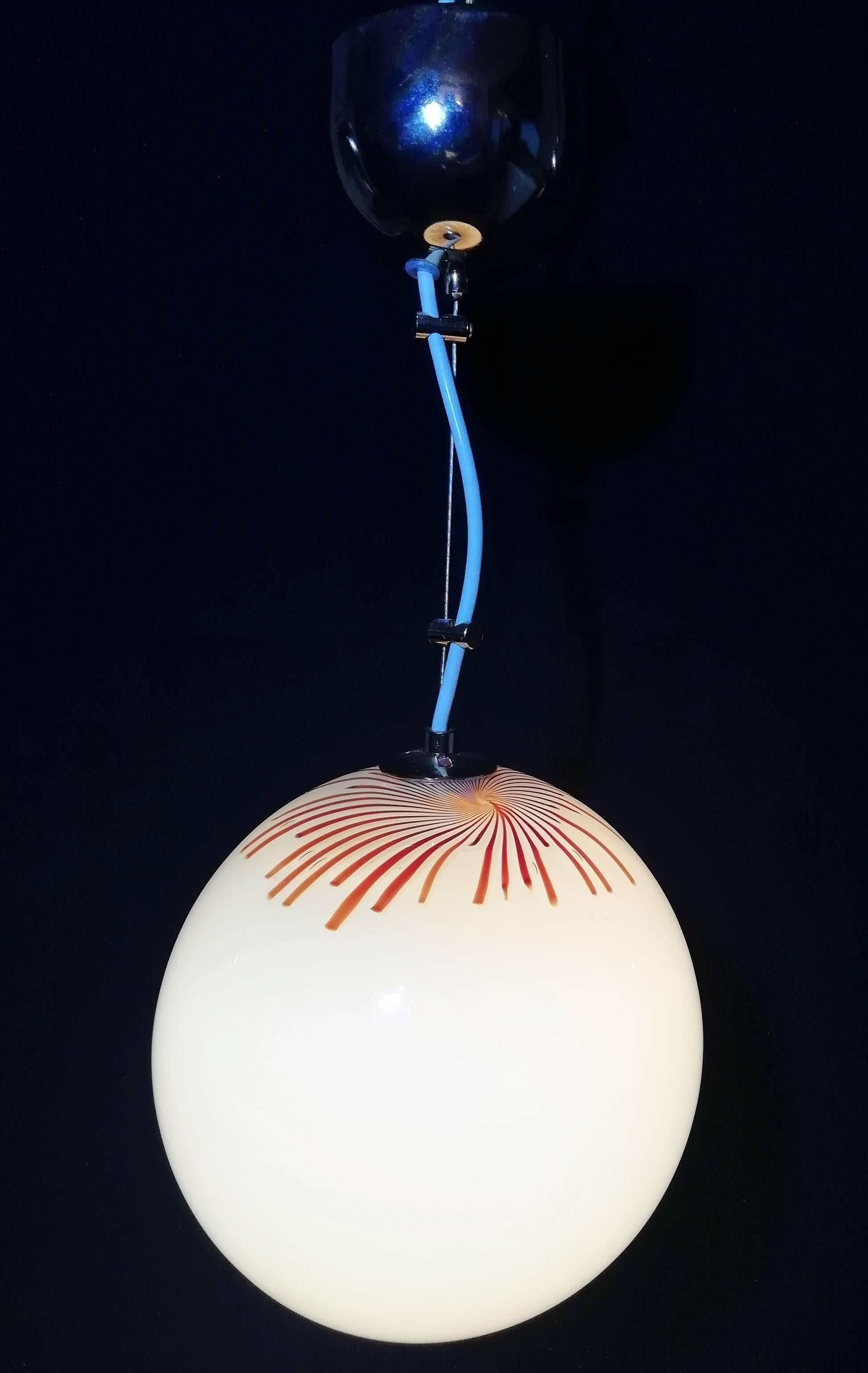 Italian Mid-Century Modern Pendant Light by La Murrina in Murano Glass