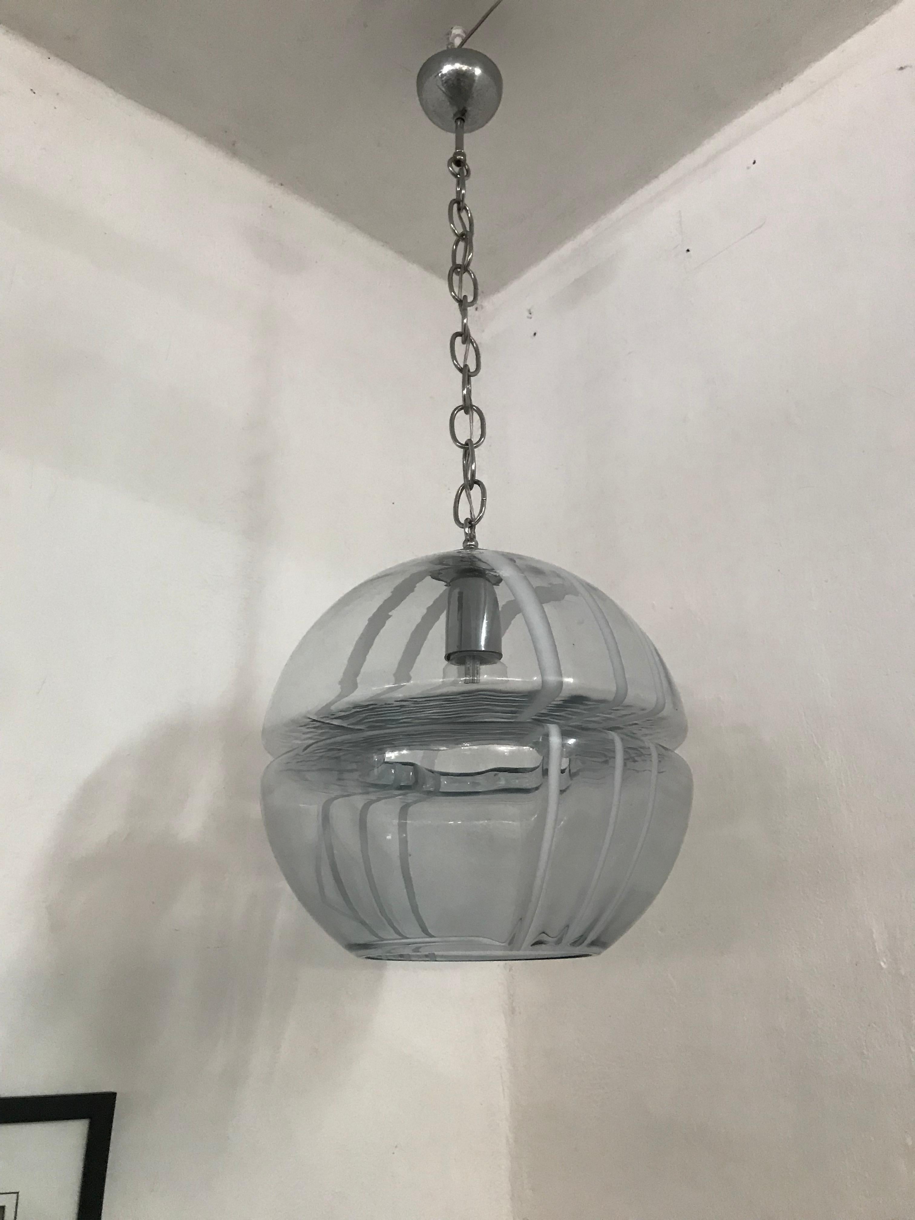 Mid-Century Modern Pendant Light by Toni Zuccheri for Venini, circa 1960s 3