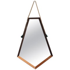 Mid-Century Modern Pentagonal Frame Mirror, 1960s