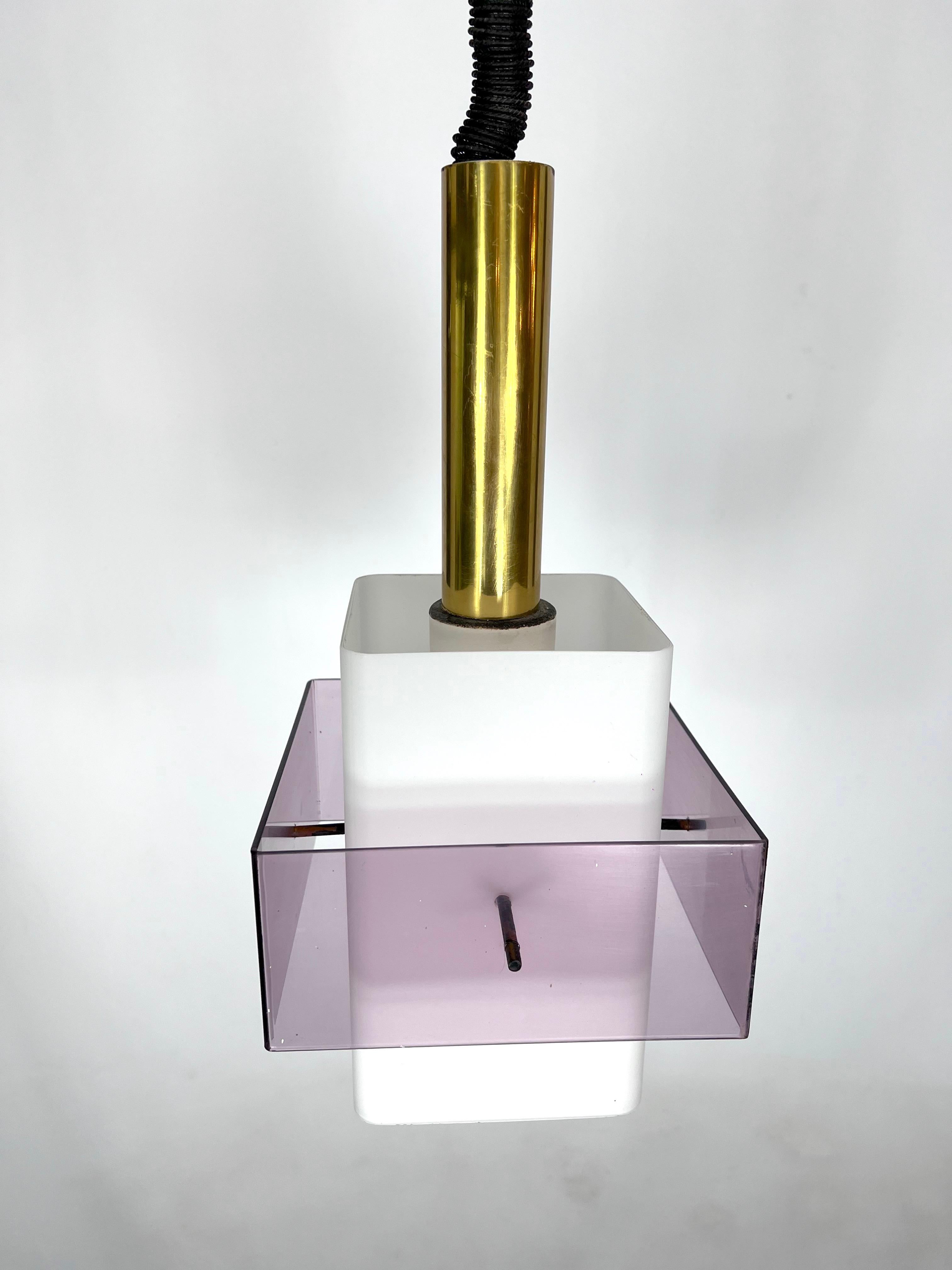 Mid-Century Modern Pentant Lamp by Stilux Milano, Italy, 1960s For Sale 4