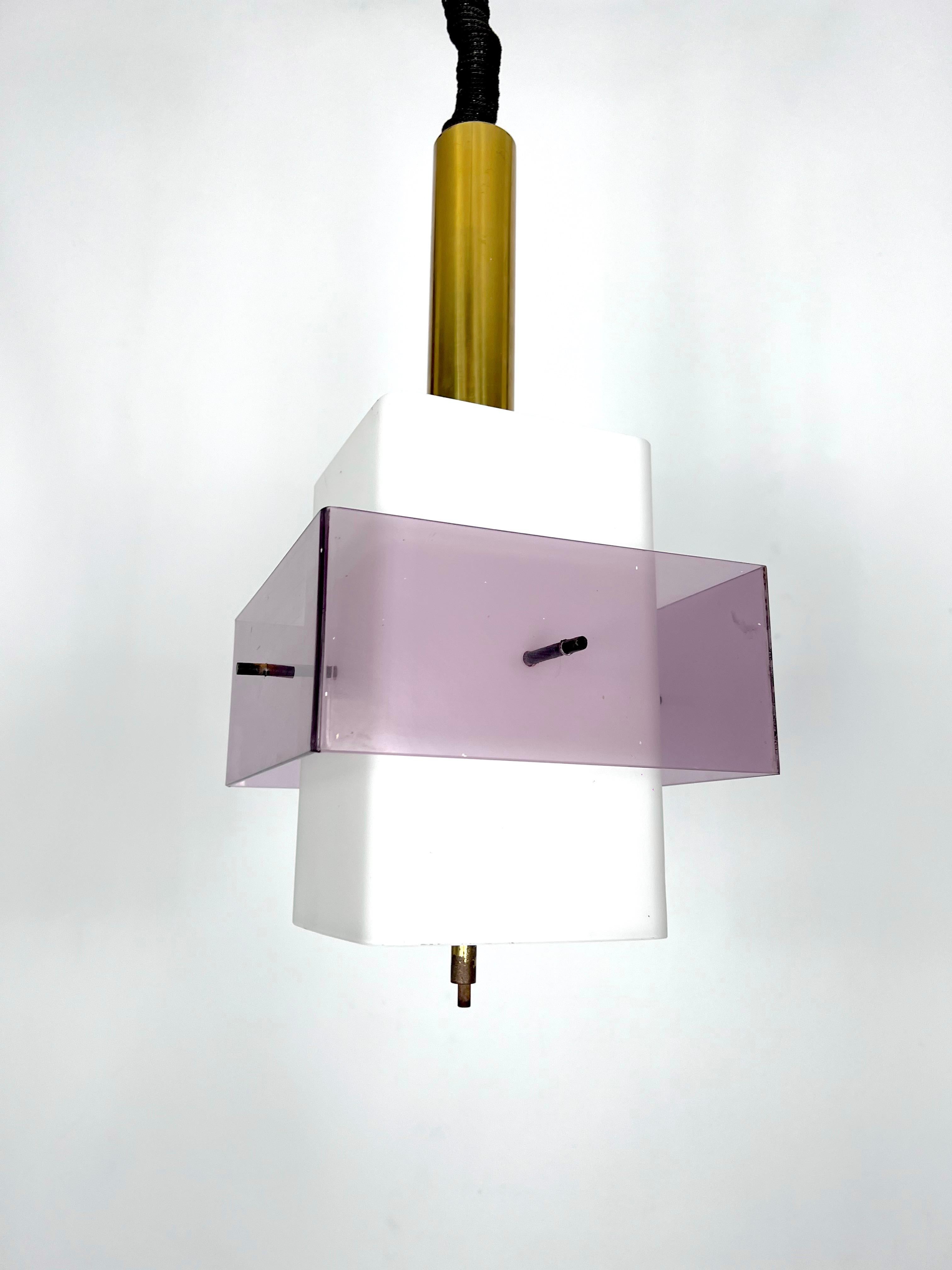 Mid-Century Modern Pentant Lamp by Stilux Milano, Italy, 1960s For Sale 5