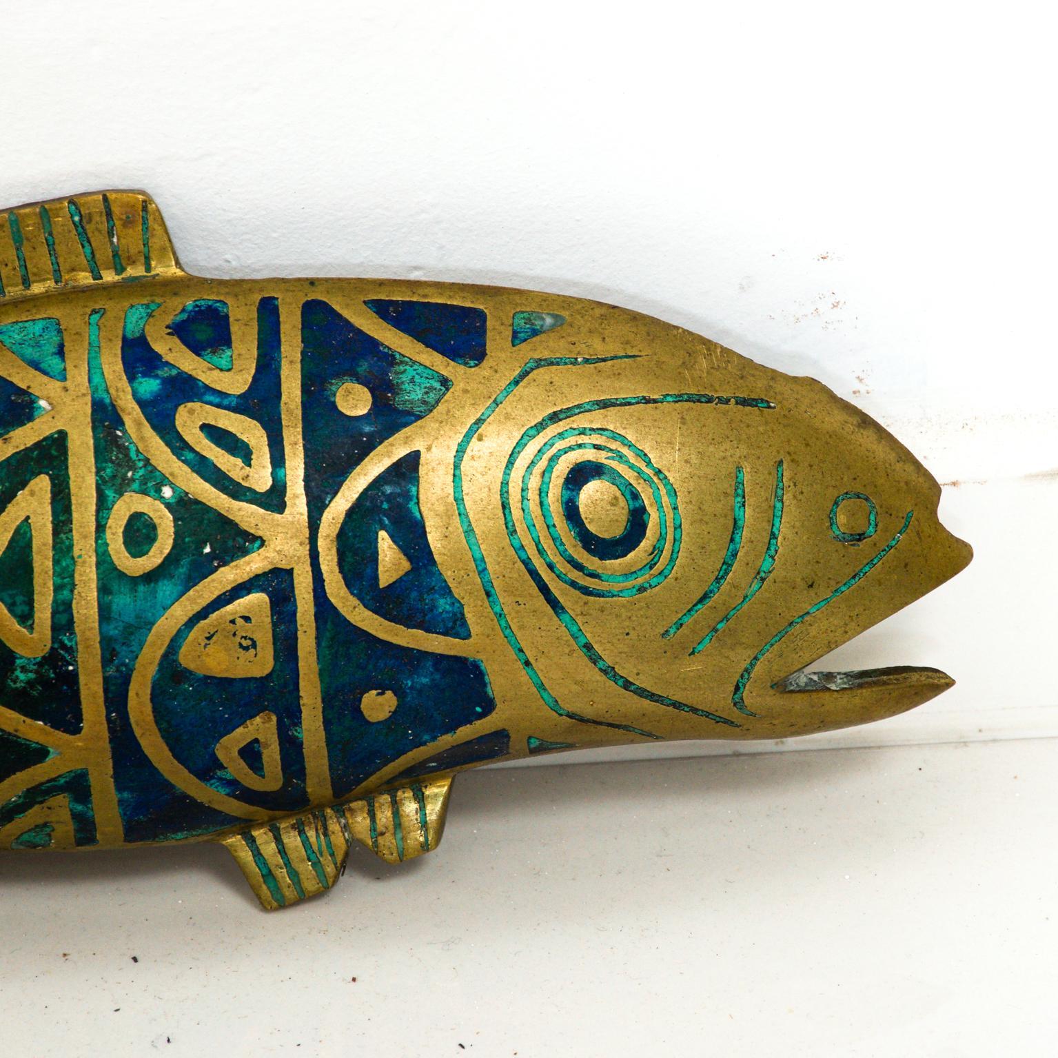 Mid-Century Modern Pepe Mendoza Fish Sculpture Bronze, Mexico In Good Condition In Chula Vista, CA