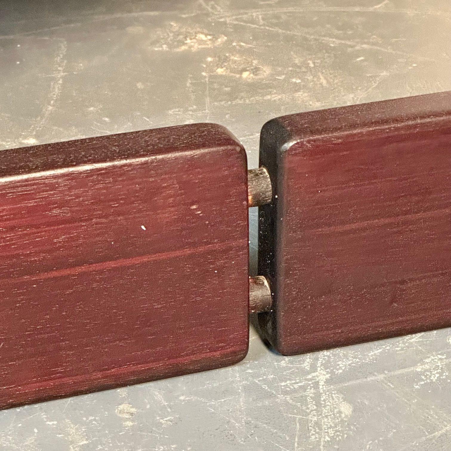 Percival Lafer, MP-97 Lounge Chairs, Brazilian Rosewood, Brown Leather, 1970s 9