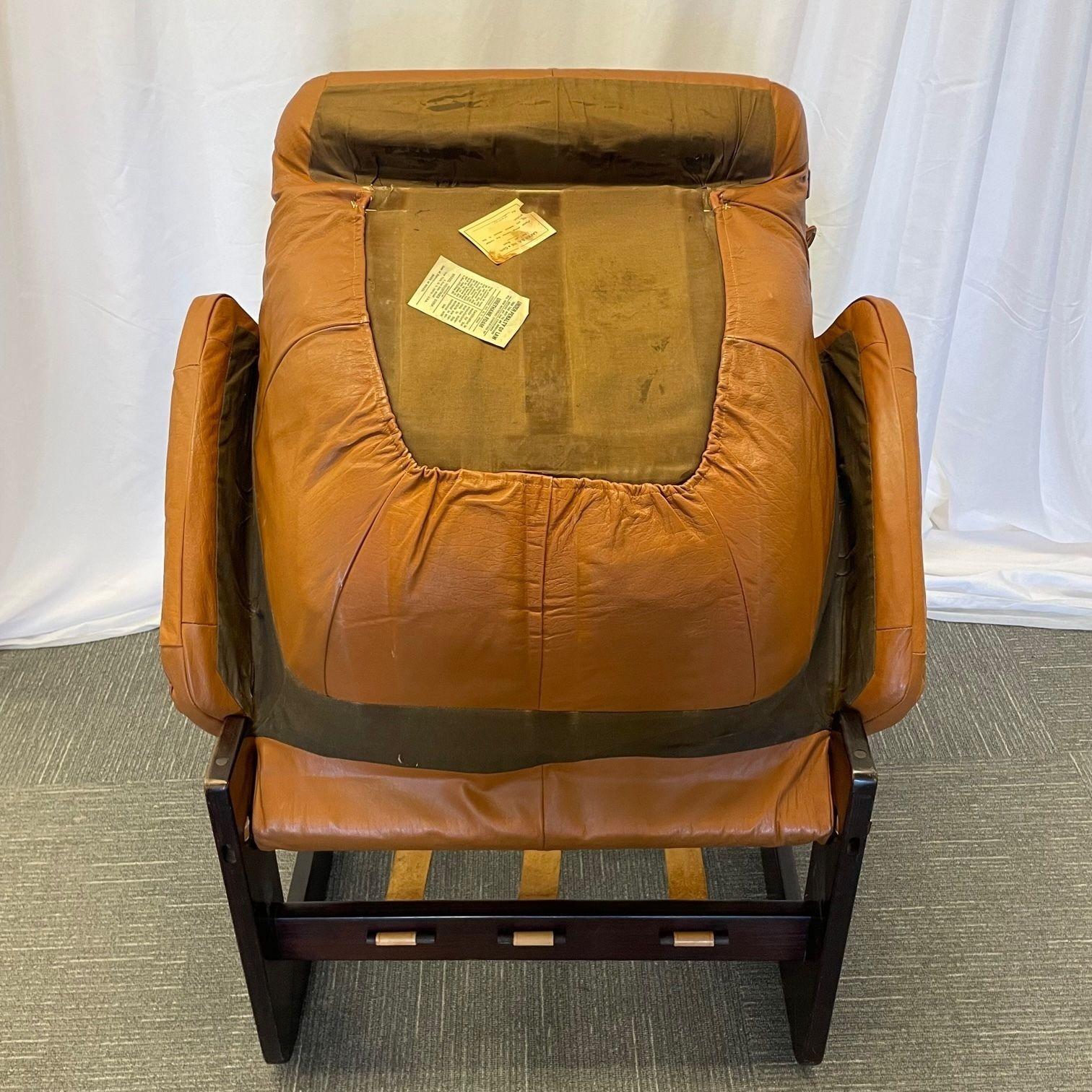Mid-Century Modern Percival Lafer Lounge Chairs, Ottoman, Brazilian Rosewood 9