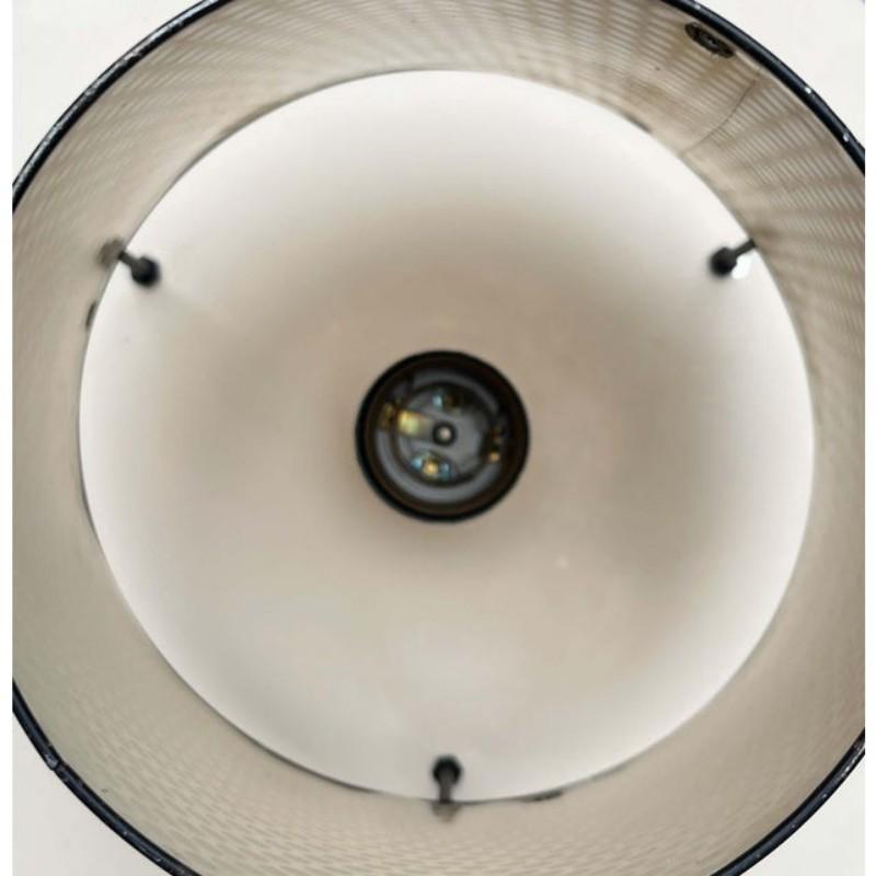Lampe pendante en métal perforé moderne du milieu du siècle, années 1950 en vente 11