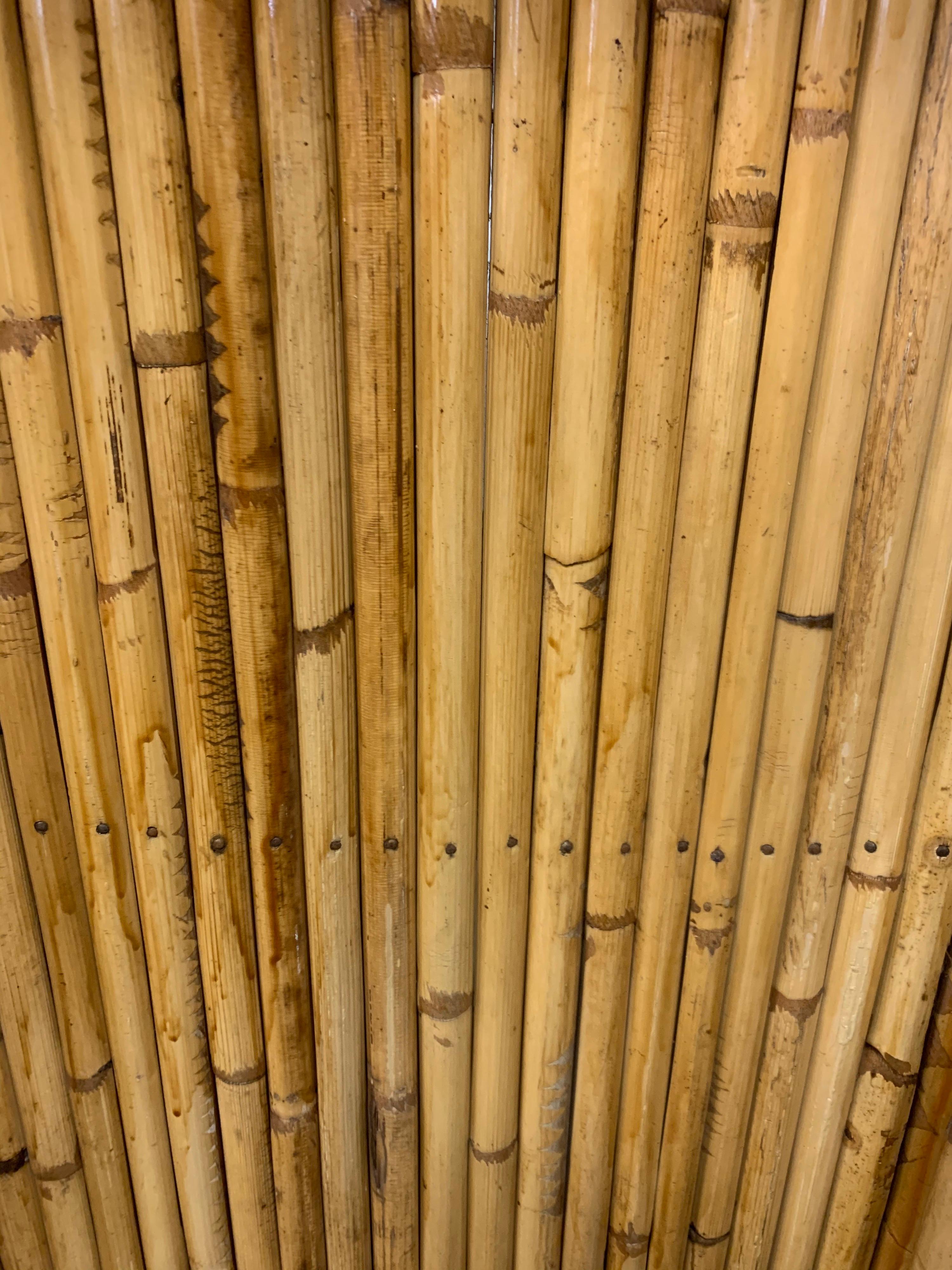 Mid-Century Modern Period Bamboo Bar Tiki Bar with Matching Stools 5
