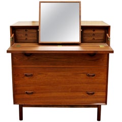 Mid-Century Modern Peter Hvidt Teak Chest Vanity Dresser Cabinet Danish, 1950s