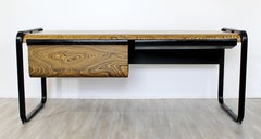 Mid-Century Modern Peter Protzman for Herman Miller Zebra Wood Desk, 1970s