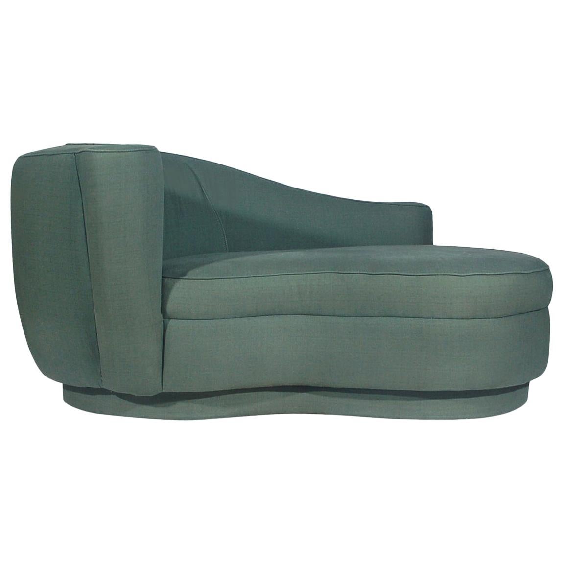 Mid-Century Modern Petite Cloud Sofa, Chaise Lounge or Loveseat with Plinth Base