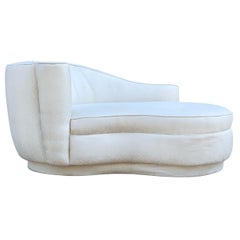 Vintage Mid-Century Modern Petite Cloud Sofa, Chaise Lounge or Loveseat with Plinth Base
