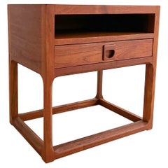 Mid-Century Modern Petite Danish Teak End Table with Single Drawer