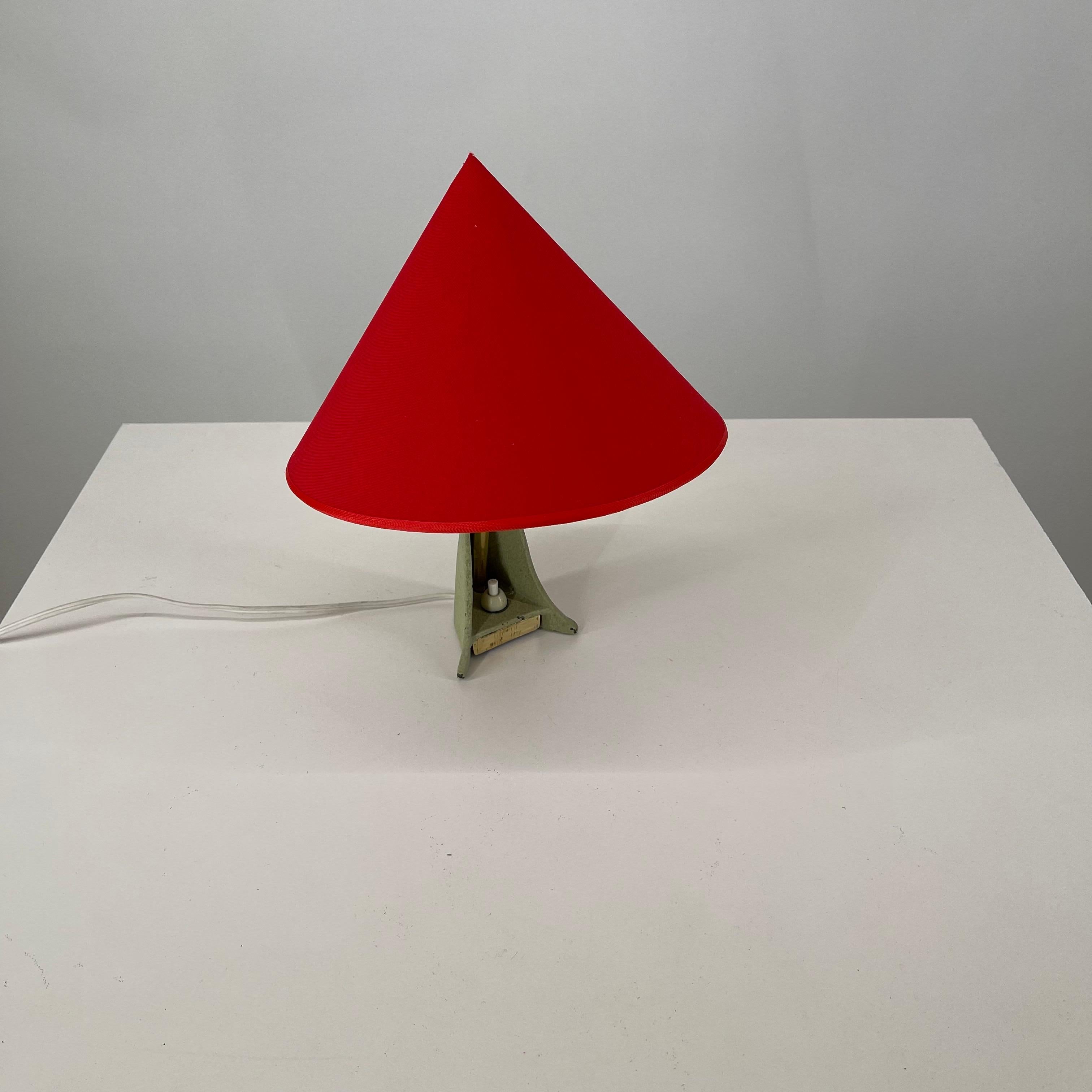 Mid-Century Modern Petite table night stand lamp by Rupert Nikoll, Austria 1950s.