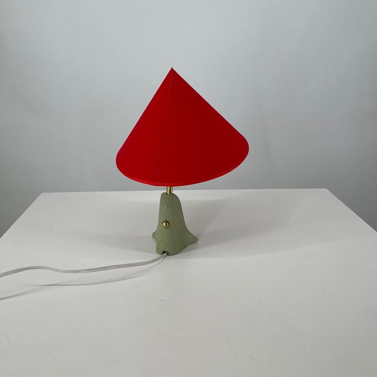 Austrian Mid-Century Modern Petite Table Night Stand Lamp by Rupert Nikoll, Austria 1950s For Sale