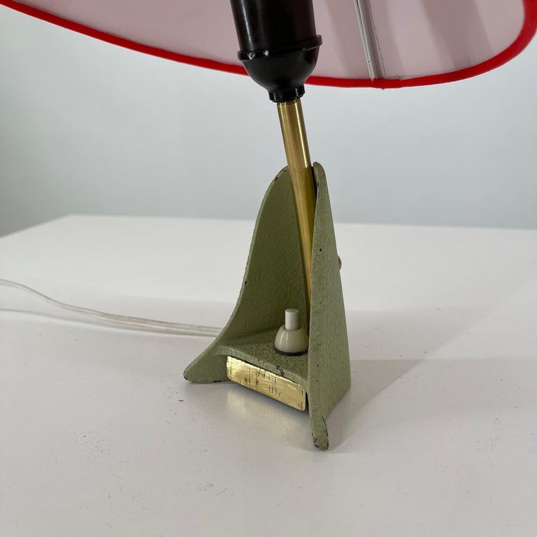 Mid-Century Modern Petite Table Night Stand Lamp by Rupert Nikoll, Austria 1950s In Good Condition For Sale In Vienna, AT