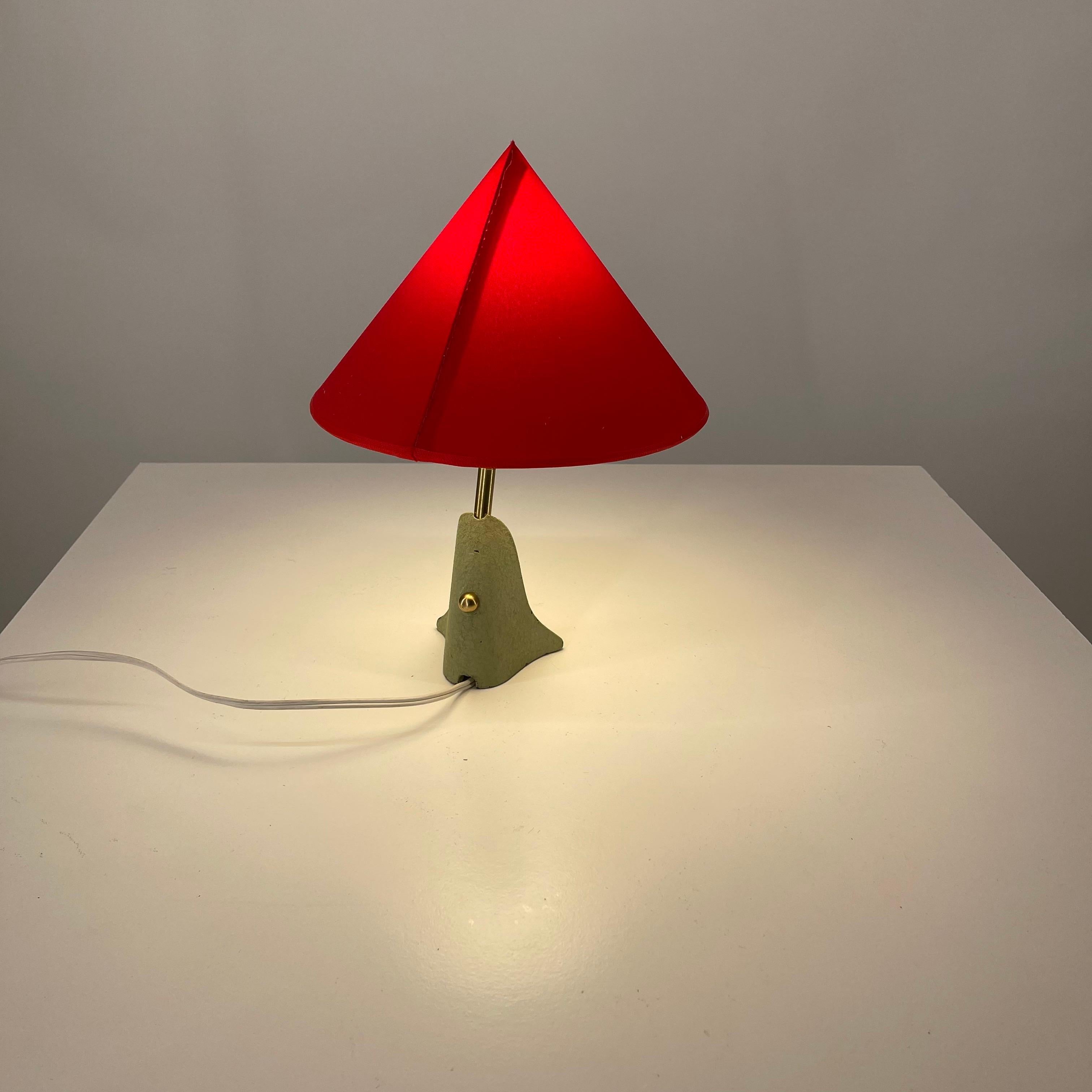 Mid-Century Modern Petite Table Night Stand Lamp by Rupert Nikoll, Austria 1950s For Sale 1