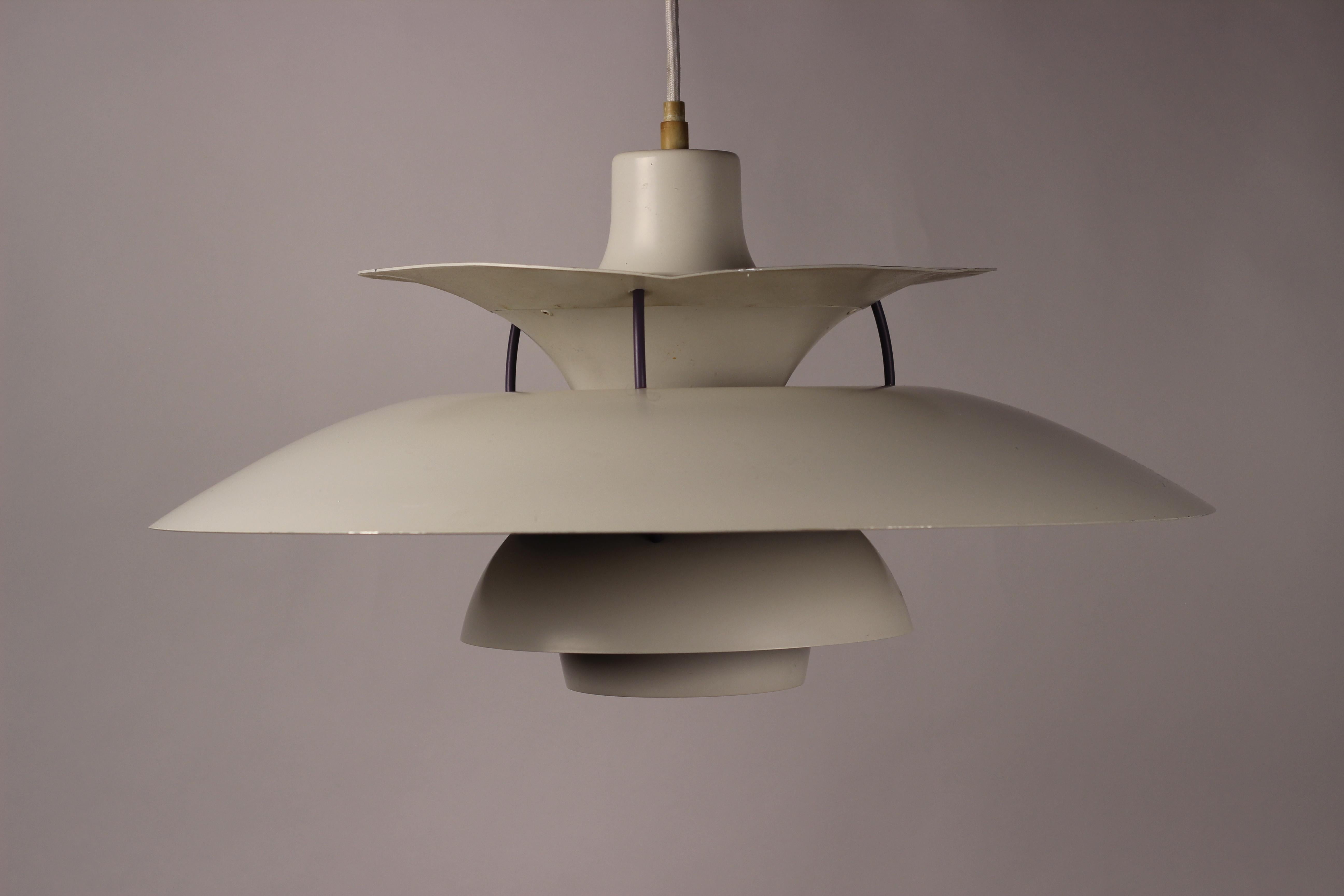Mid-Century Modern PH5 Classic Pendant Light Designed by Poul Henningsen, 1960’s 7